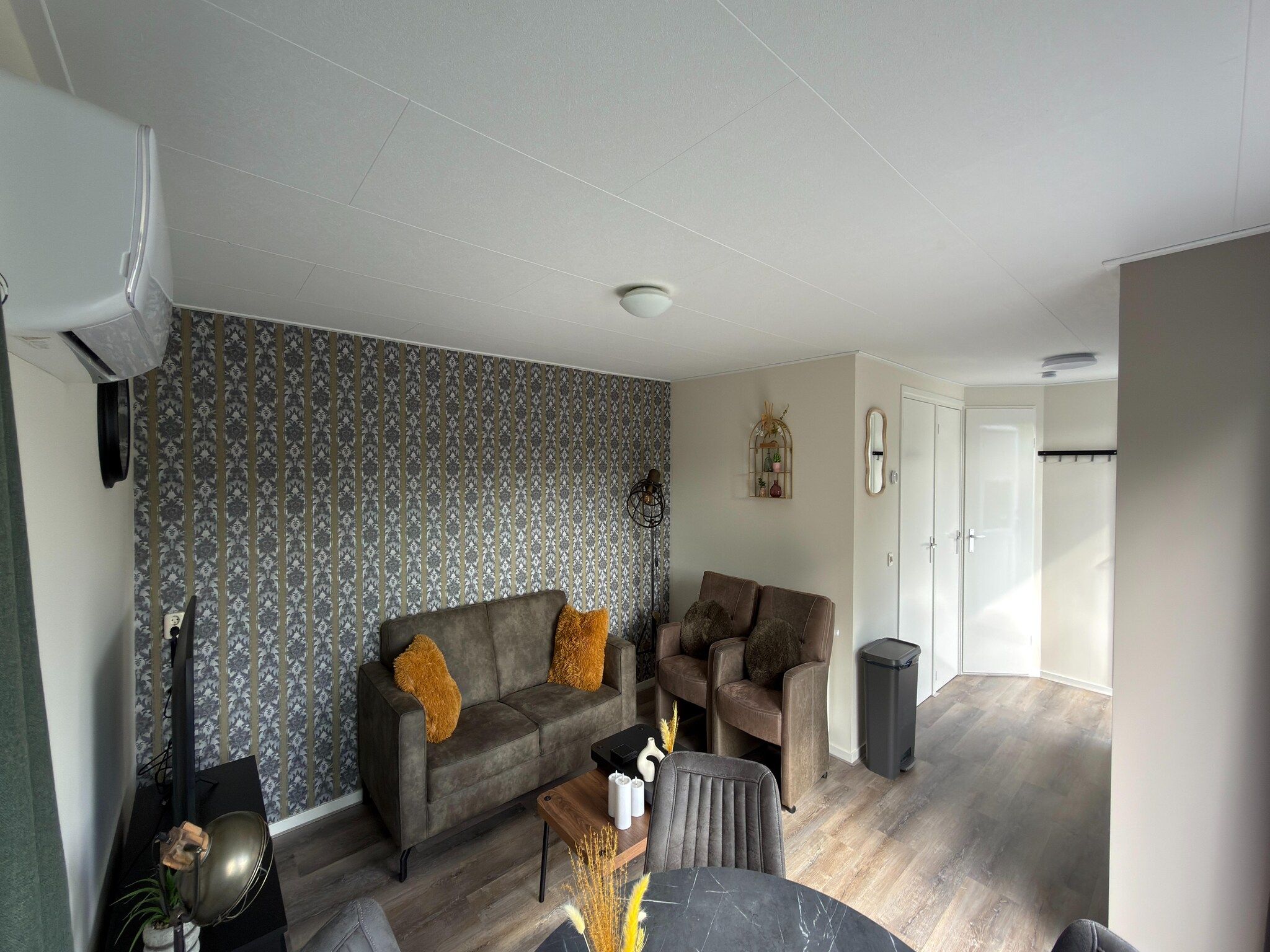 De woonkamer van Chalet stegeren in Stegeren