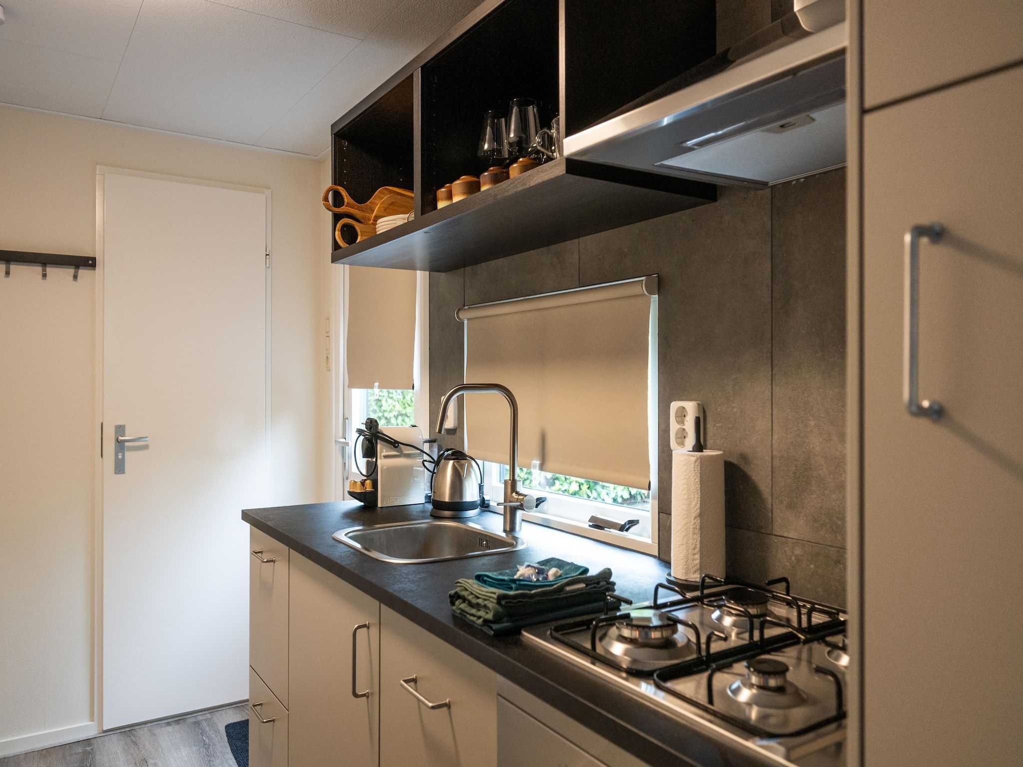De keuken van Chalet 56 stegeren in Stegeren