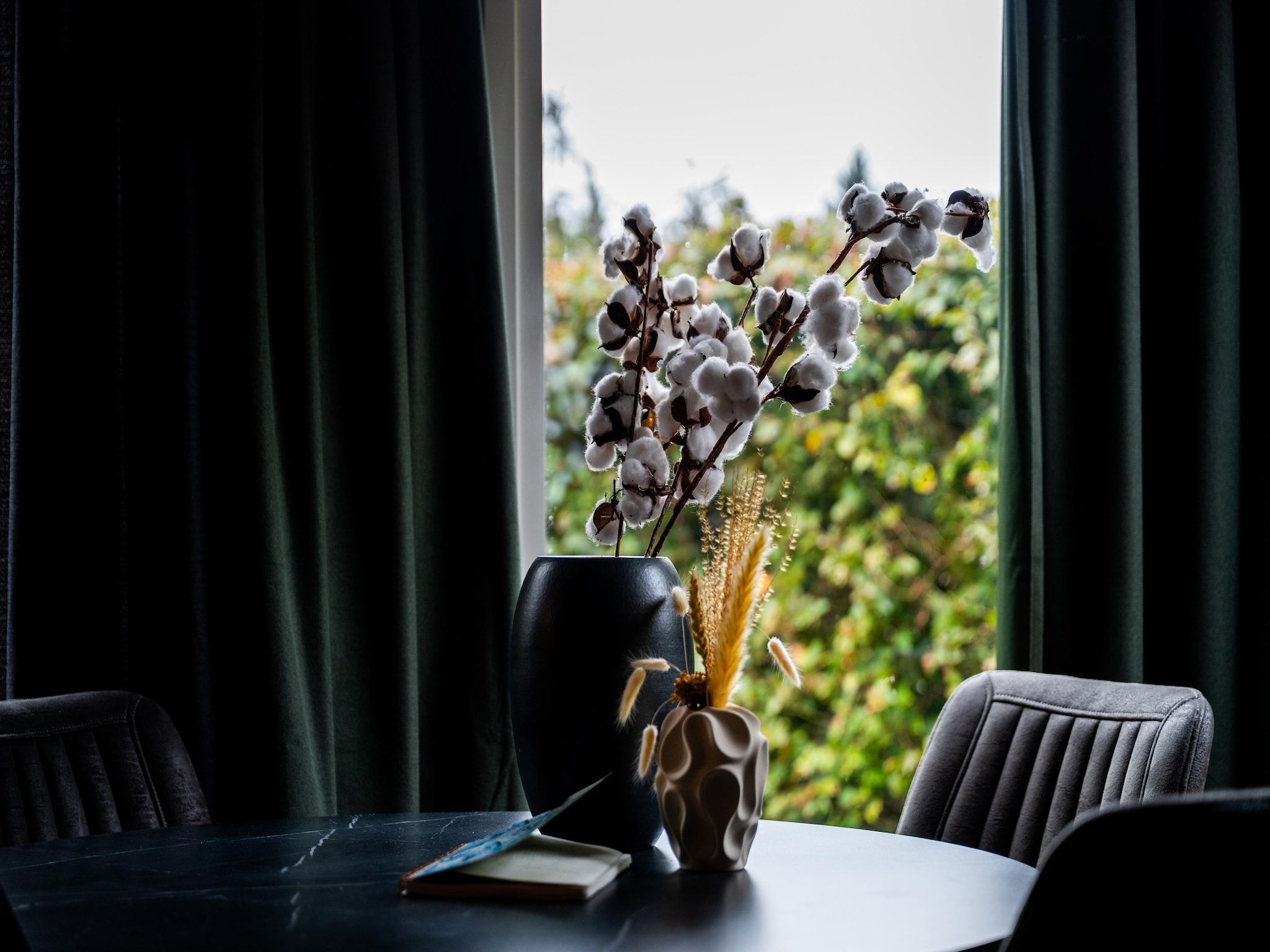 De eetkamer van Chalet 56 stegeren in Stegeren