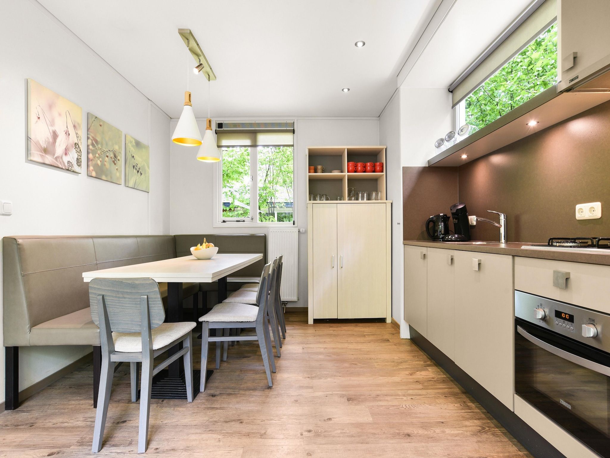 De keuken van Parc Heihaas 15 in Putten
