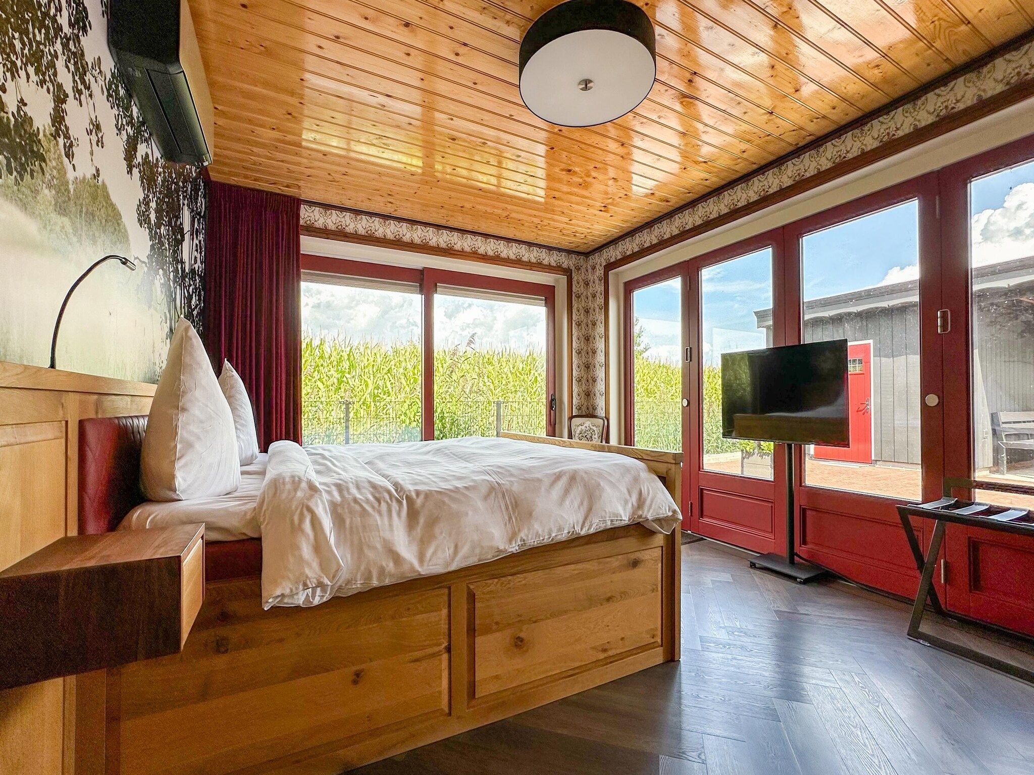 Een slaapkamer van Oane's Huske in Jistrum / Skûlenboarch