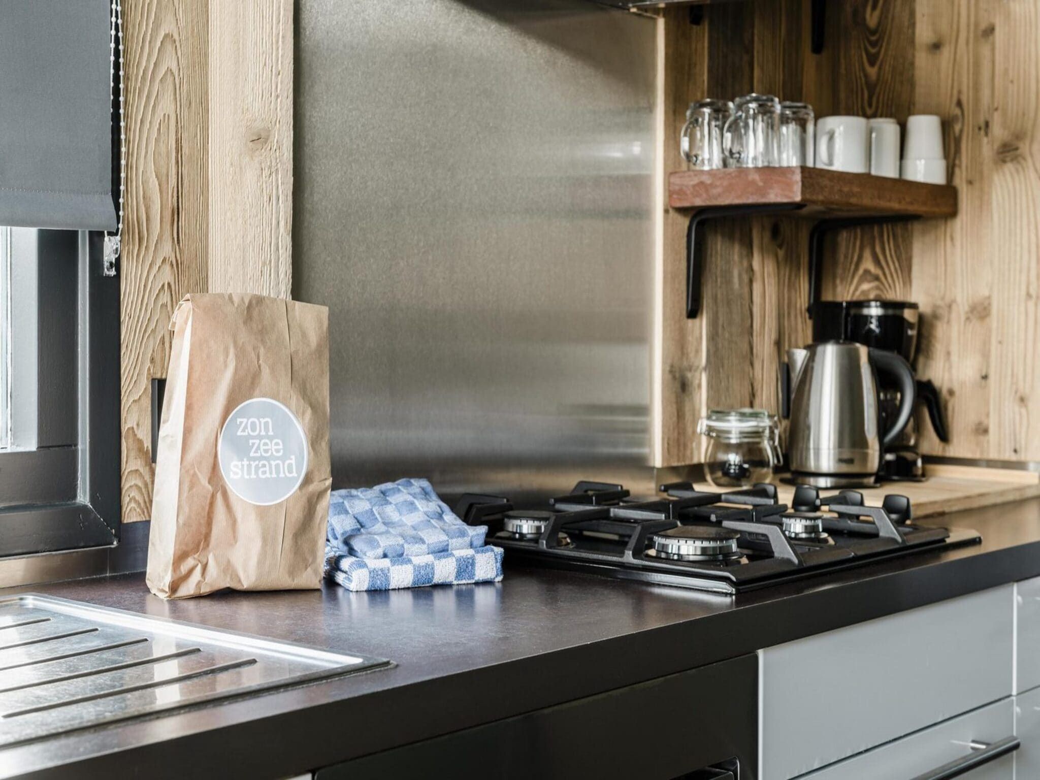 De keuken van Reddingshuisje - Duynpark in Callantsoog