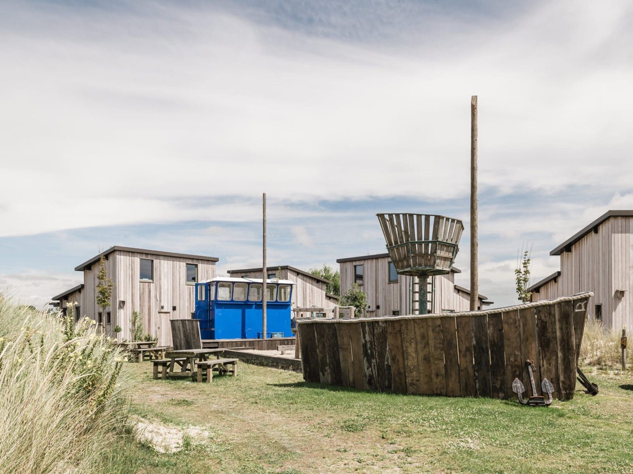 De buitenkant van Juttershut Duynpark - Callantsoog in Callantsoog