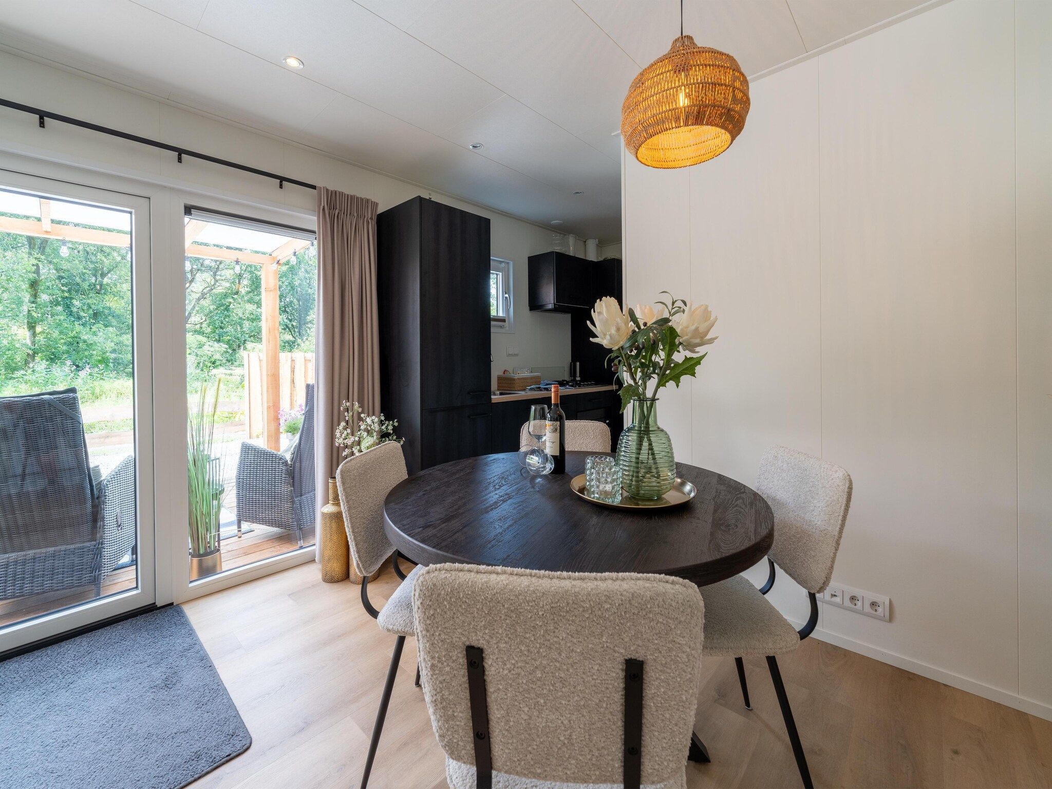 De eetkamer van Lodge David in Hattemerbroek