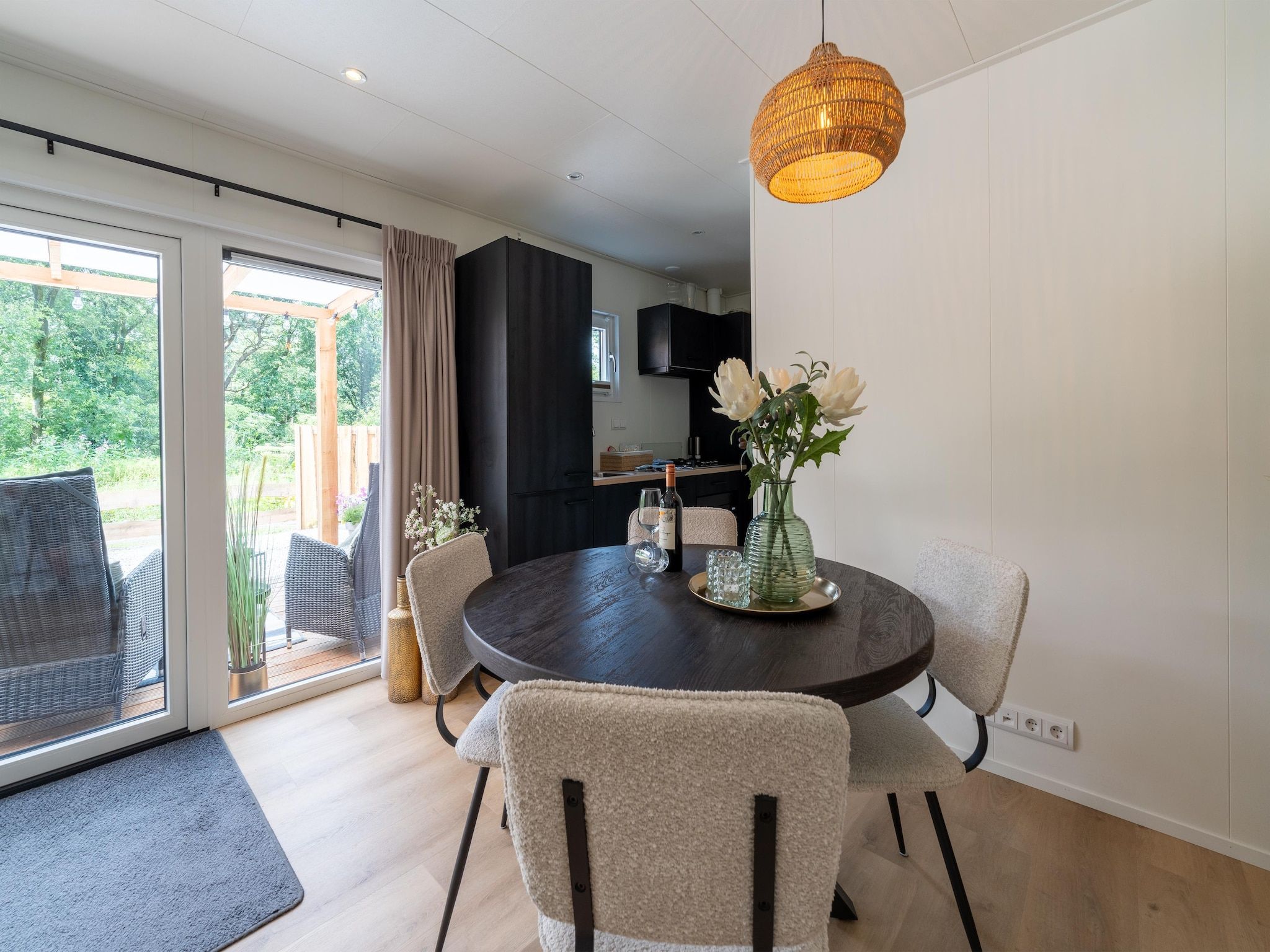 De eetkamer van Lodge David in Hattemerbroek