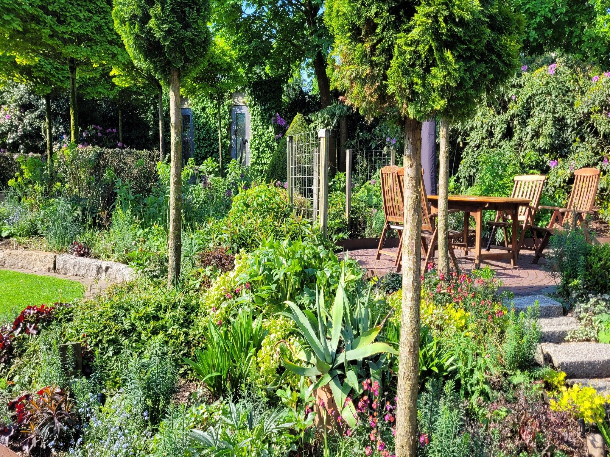De tuin van B&B Overloon 4 Personen in Overloon