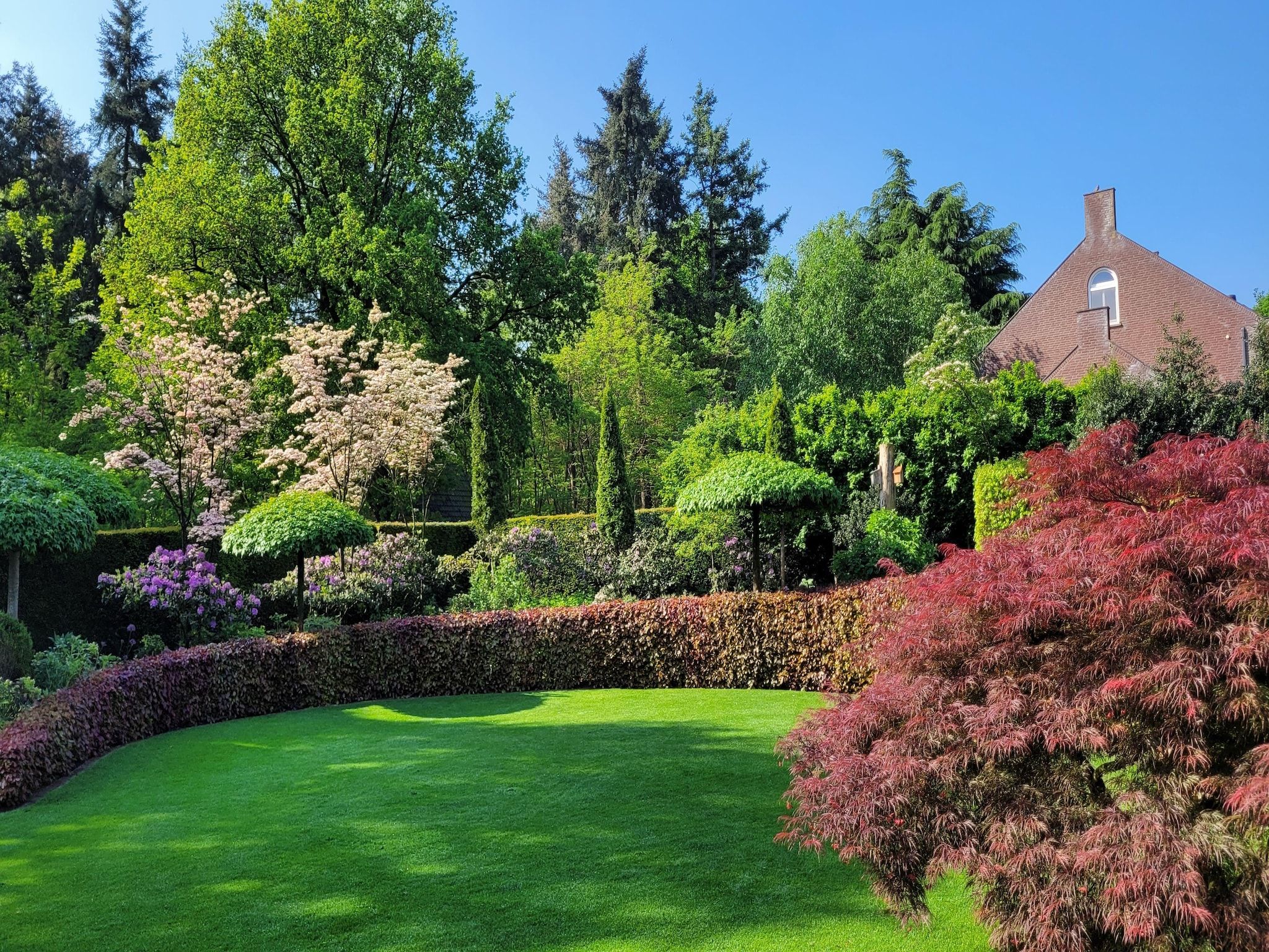 De tuin van B&B Overloon 4 Personen in Overloon