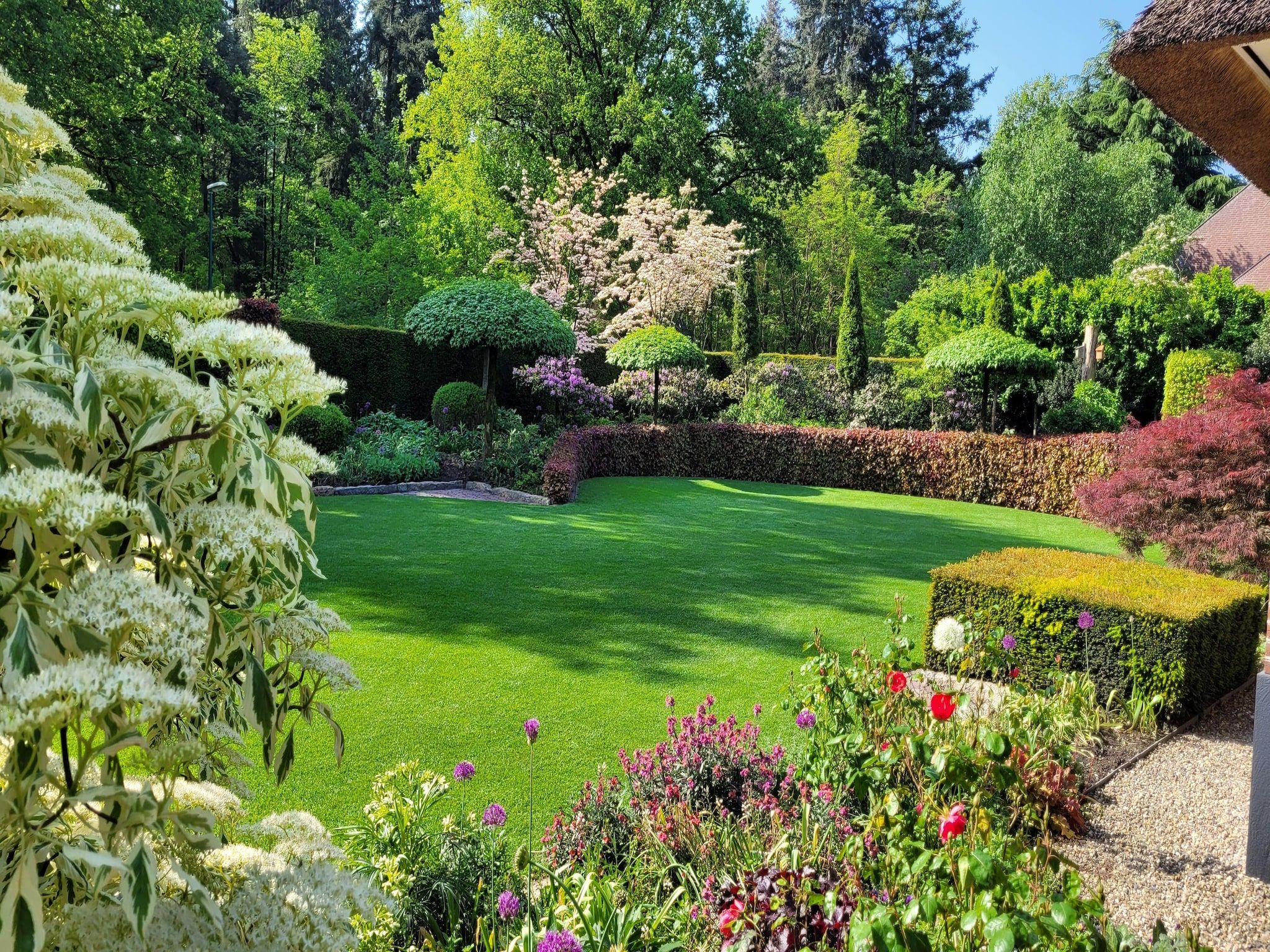 De tuin van B&B Overloon 4 Personen in Overloon
