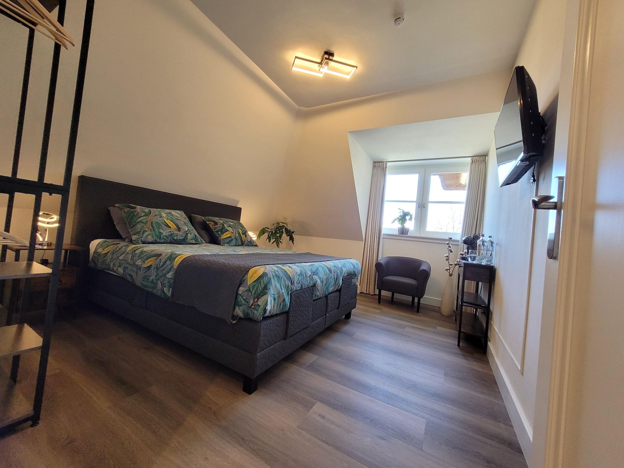 Een slaapkamer van B&B Overloon 4 Personen in Overloon