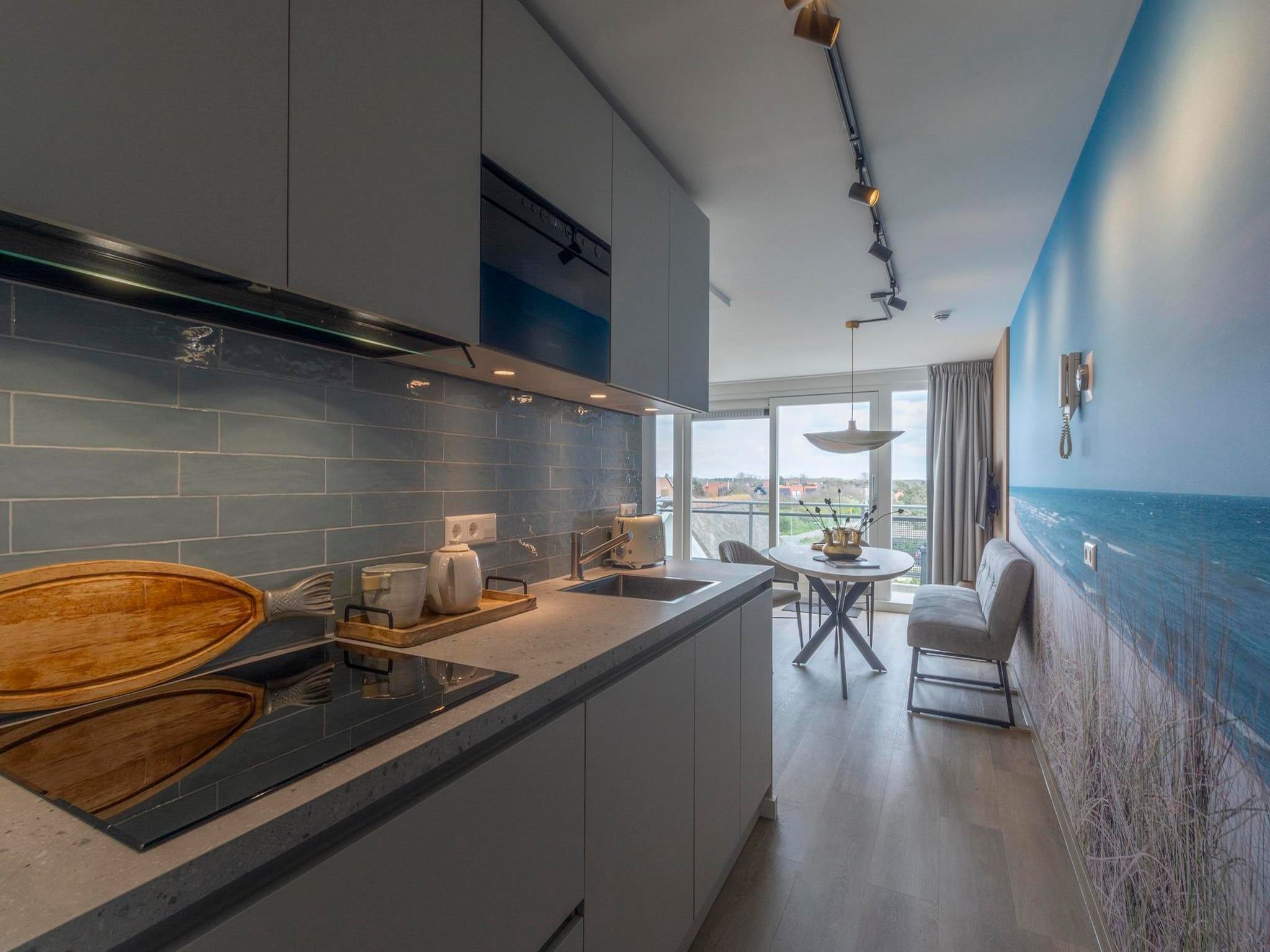 De keuken van Wijde Blick 301 in Callantsoog