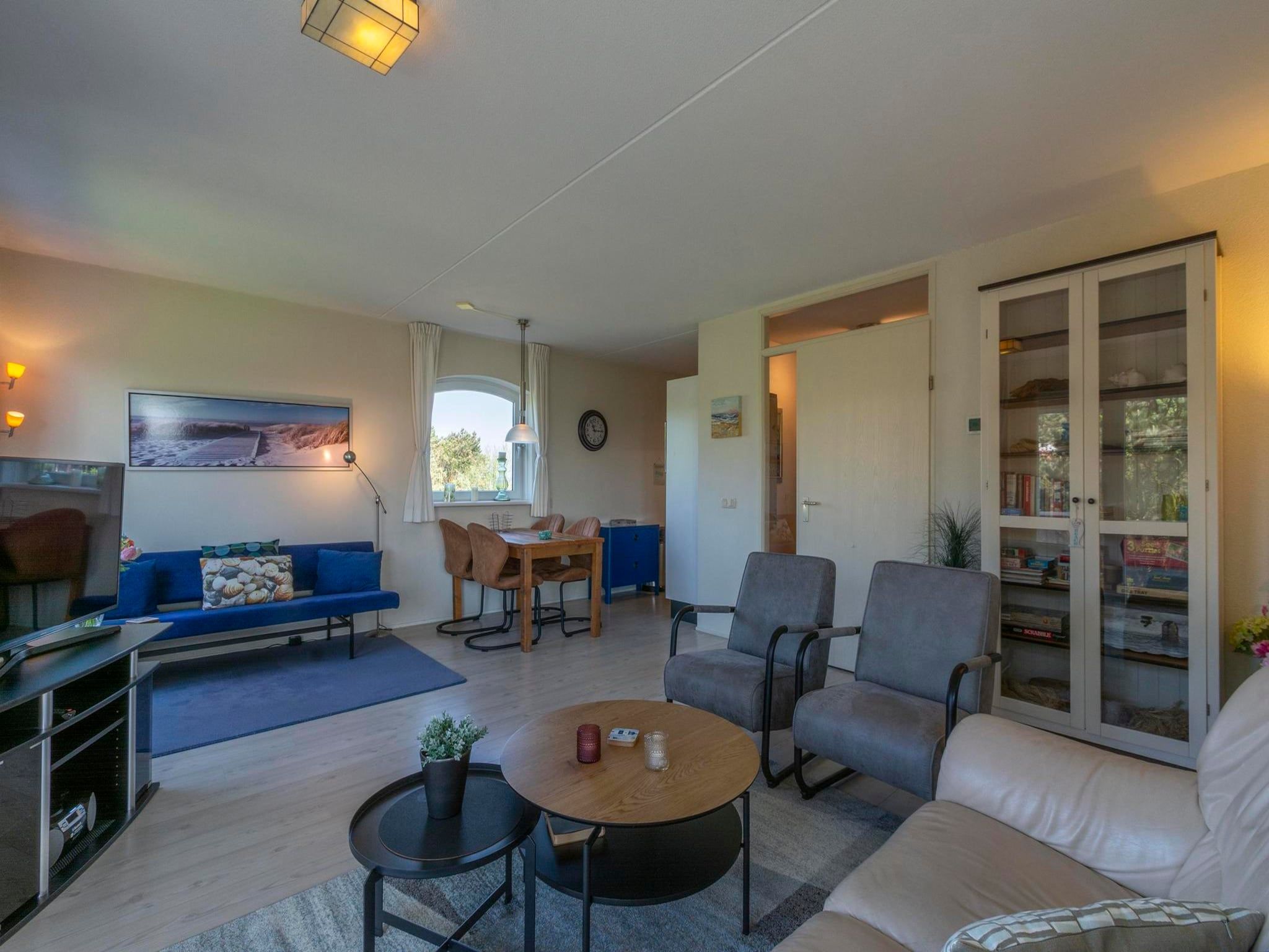 De woonkamer van Résidence Juliana 34 in Julianadorp aan Zee