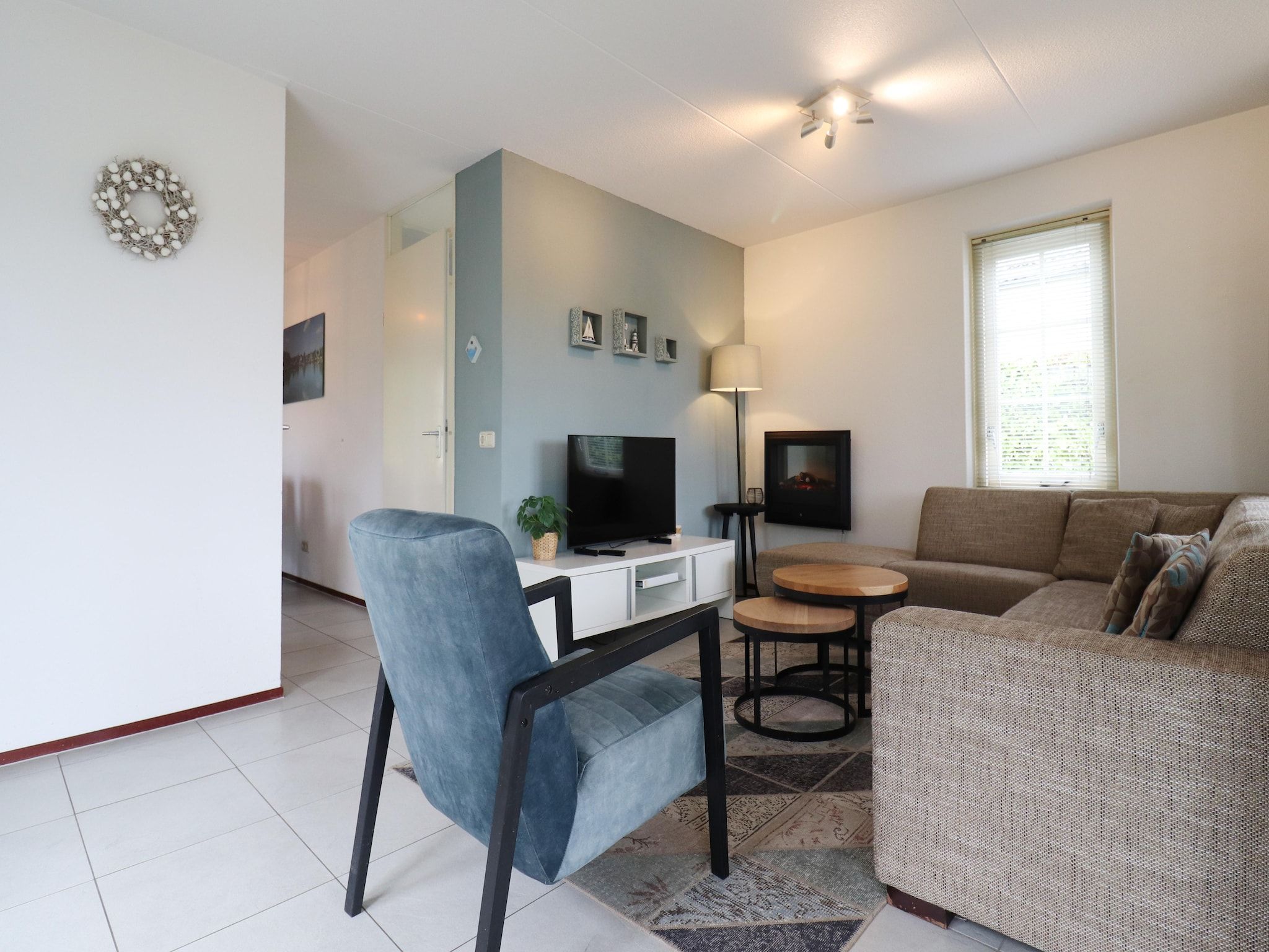 De woonkamer van Villapark Zuytland Buiten 24 in Simonshaven