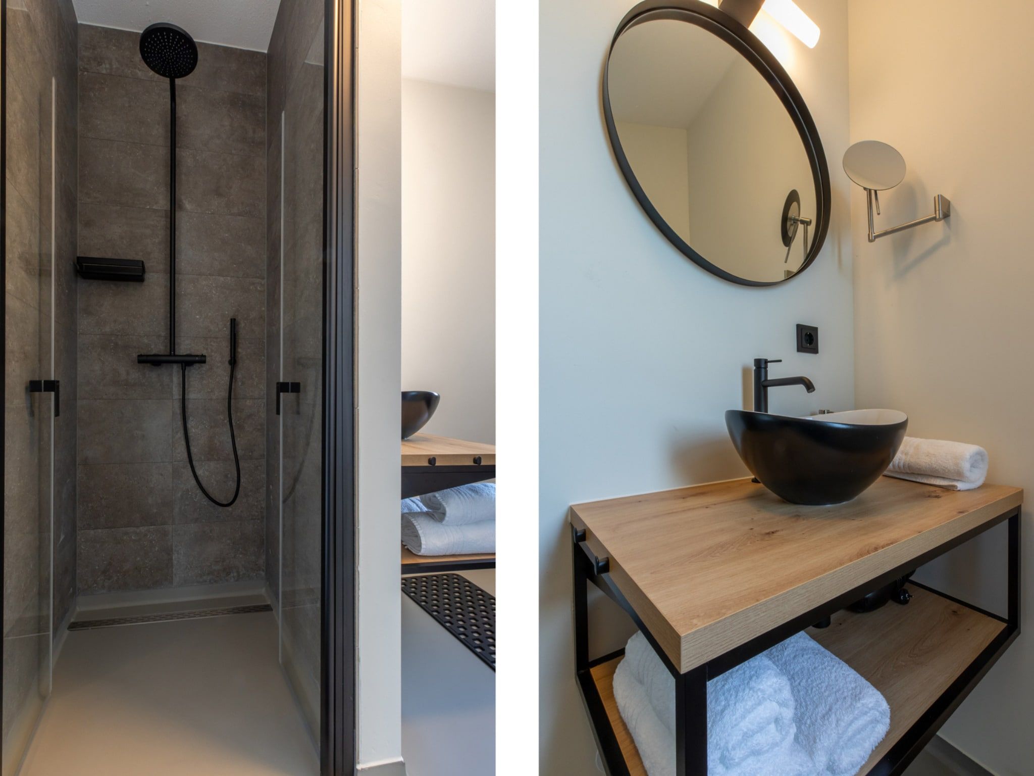 De badkamer van Luxe appartement Vista Maris - Havenweg 8-36 'Oester Oase' in Sint-Annaland