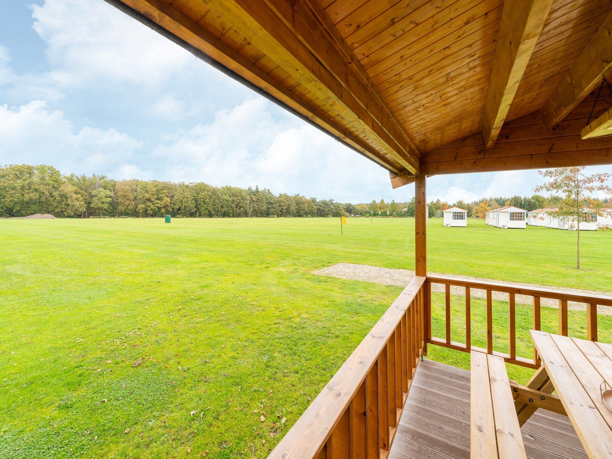 Het uitzicht vanaf Chalet Riga in Valkenswaard