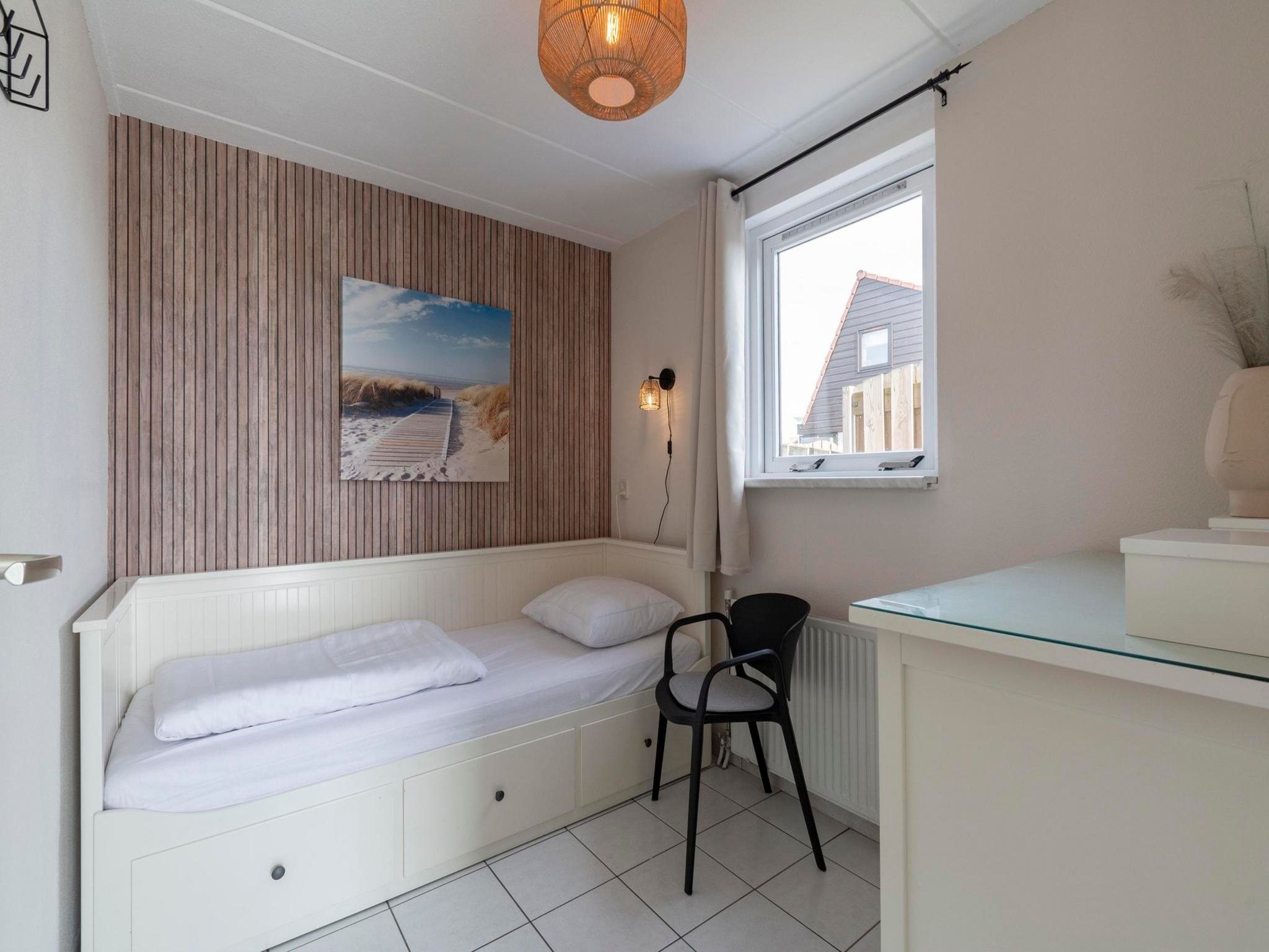 Een slaapkamer van Yperhof 58 in Julianadorp aan Zee