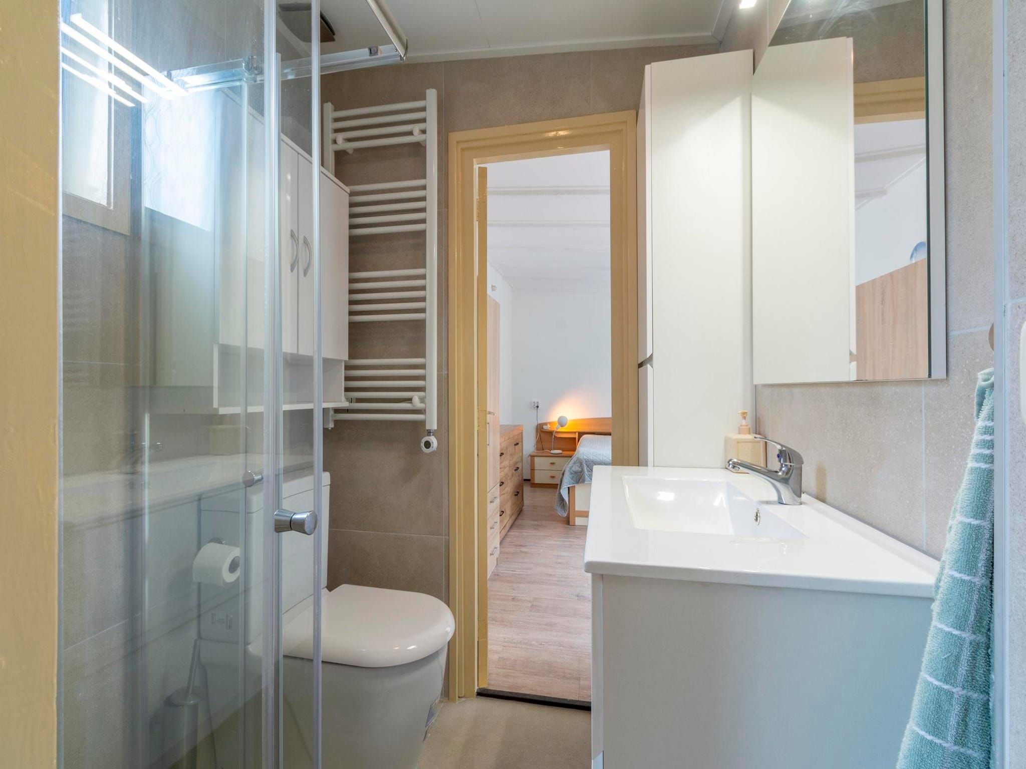 De badkamer van Duinland 115 in Sint Maartenszee