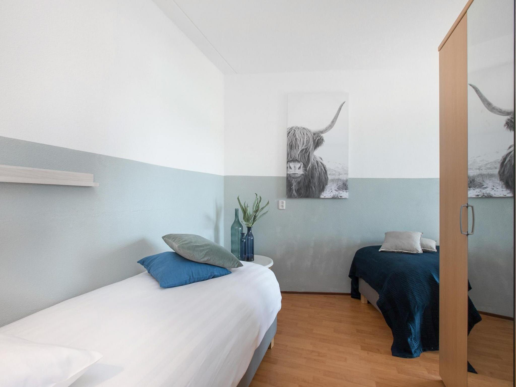 Een slaapkamer van Résidence Juliana 40 in Julianadorp aan Zee