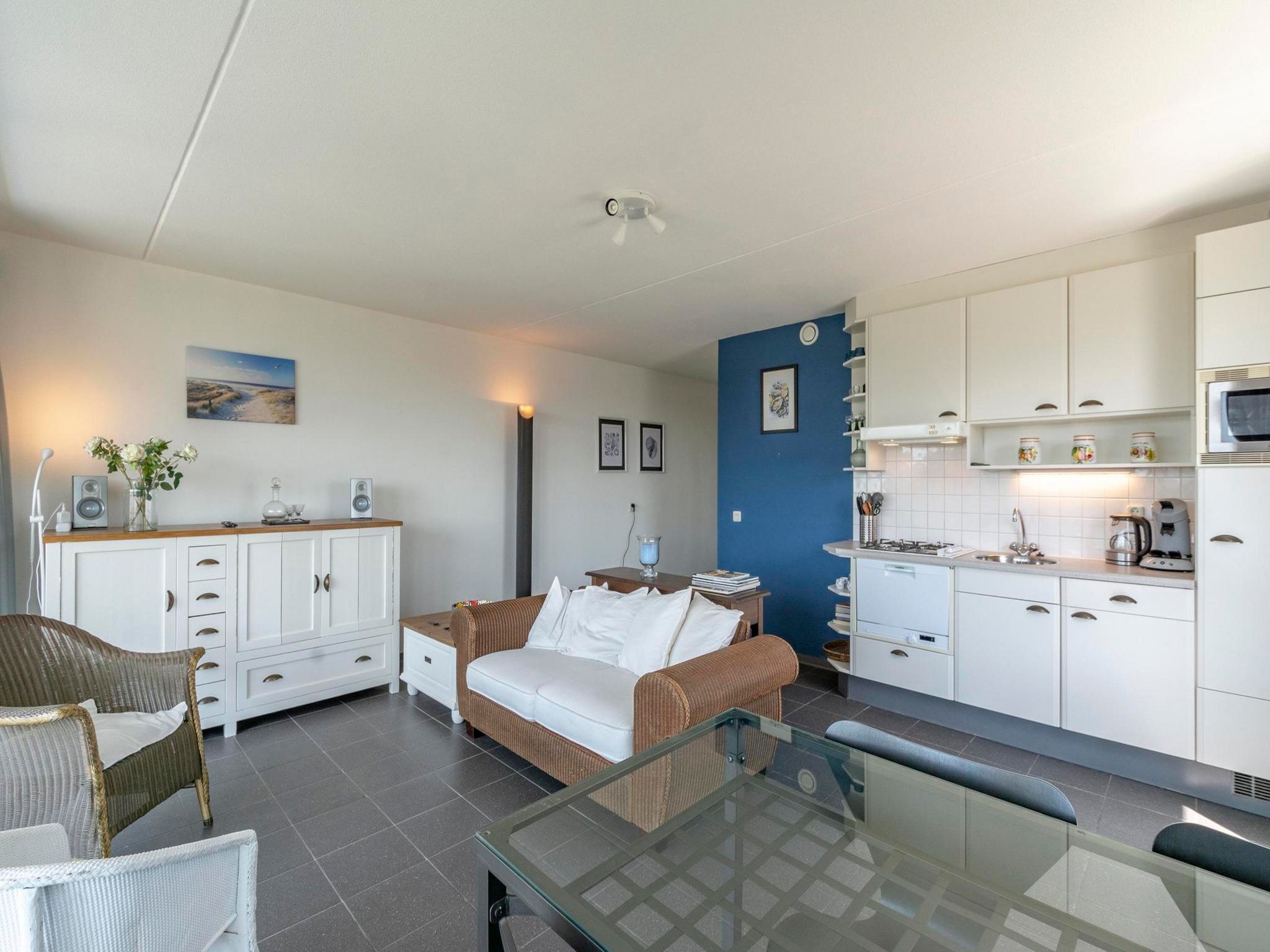 De woonkamer van Callantsduyne 21 in Callantsoog