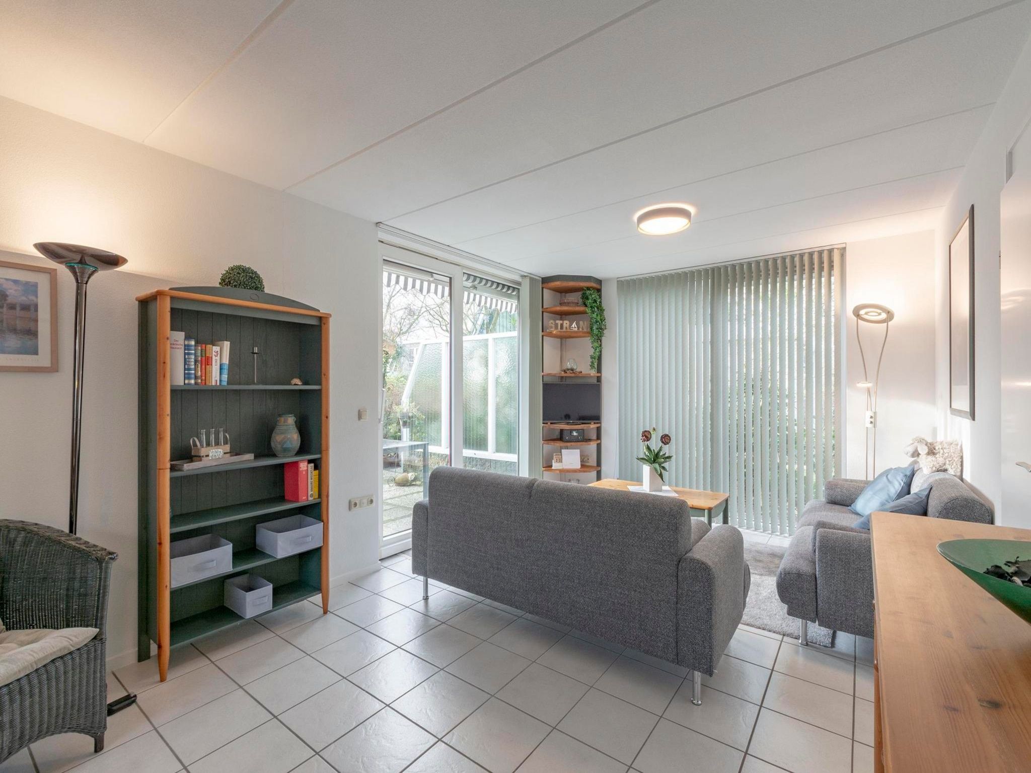De woonkamer van Campanula 39 in Sint Maartenszee