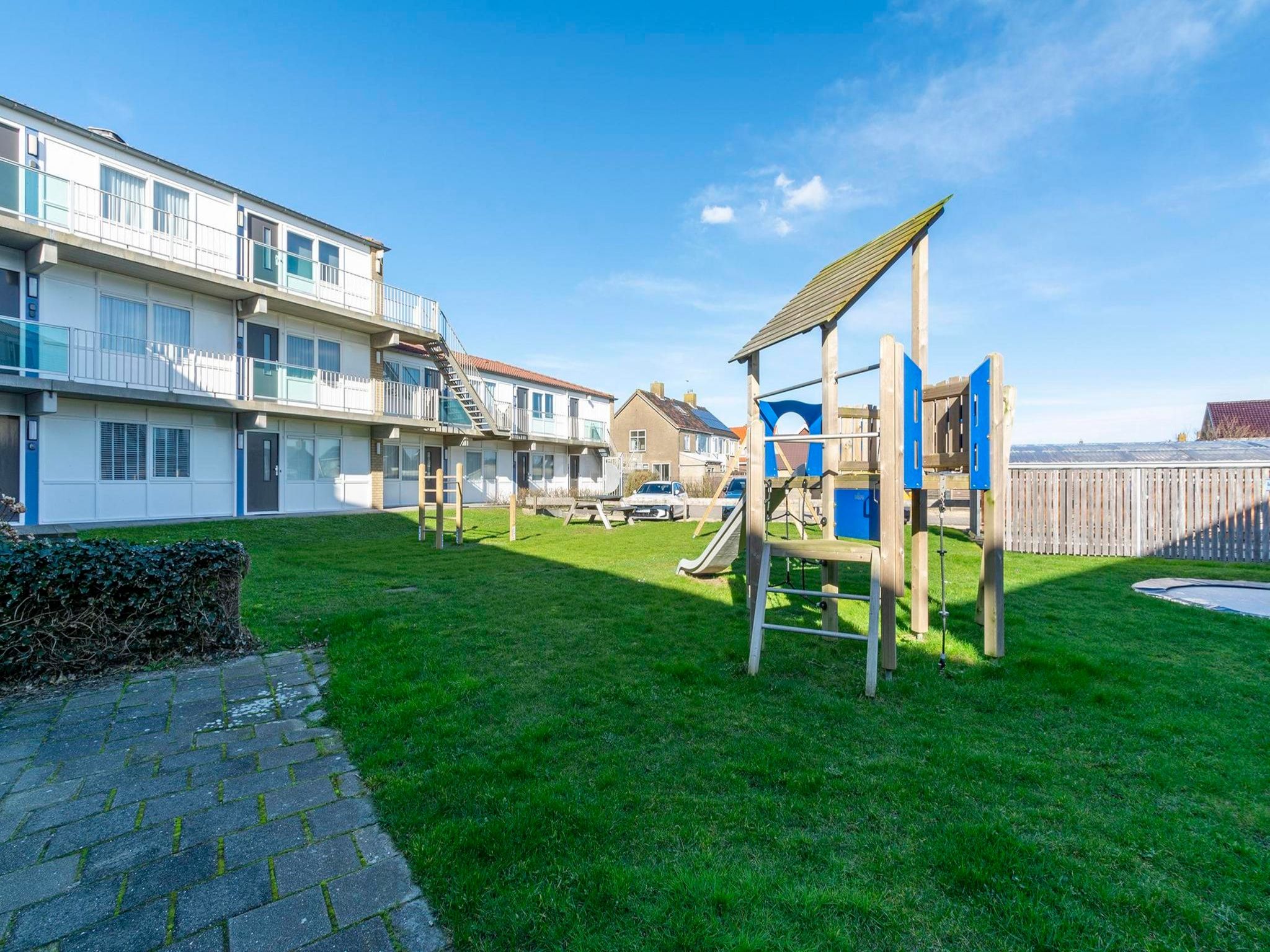 De tuin van Beach Appartement 05 in Callantsoog