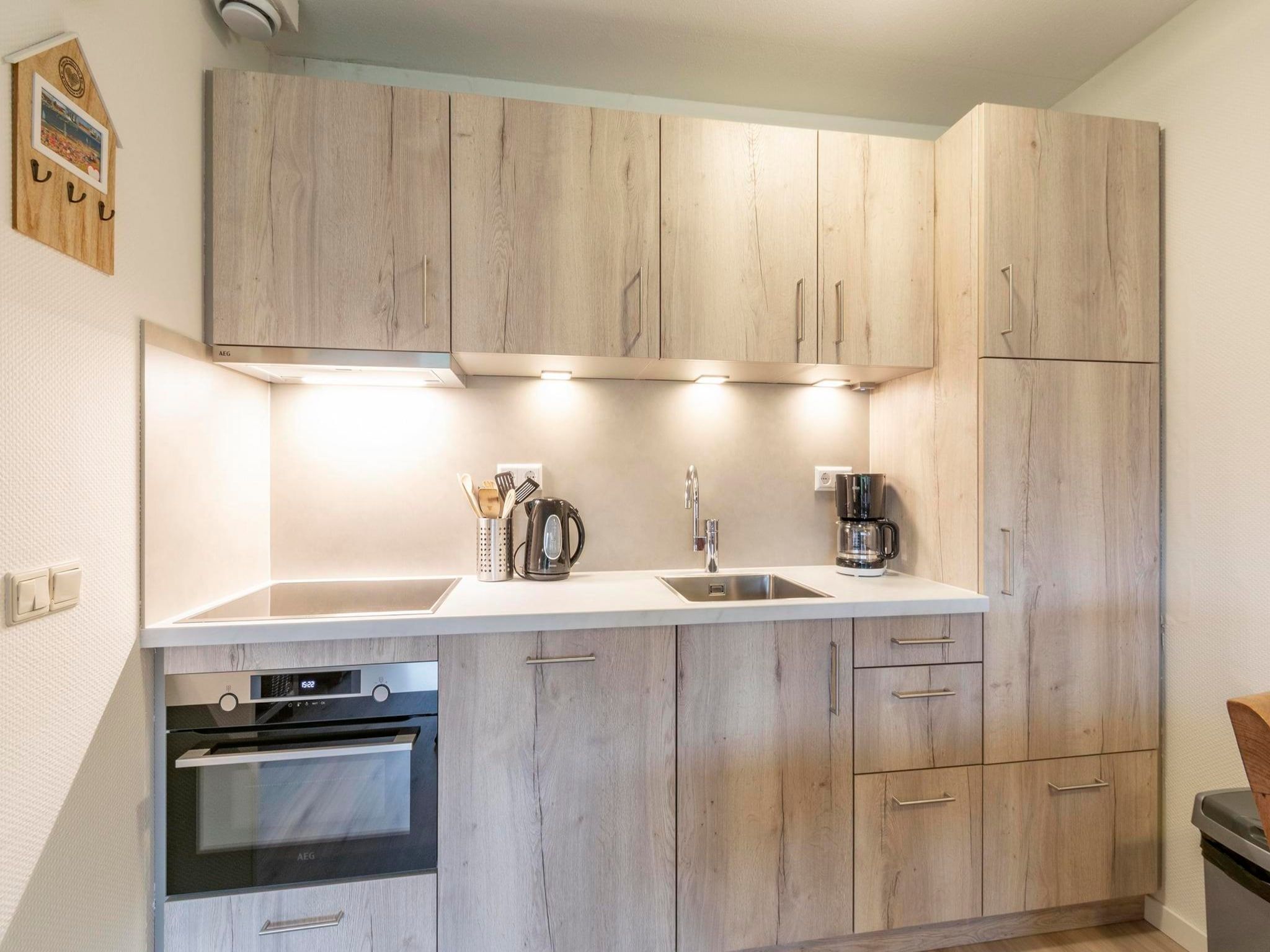 De keuken van Beach Appartement 07 in Callantsoog