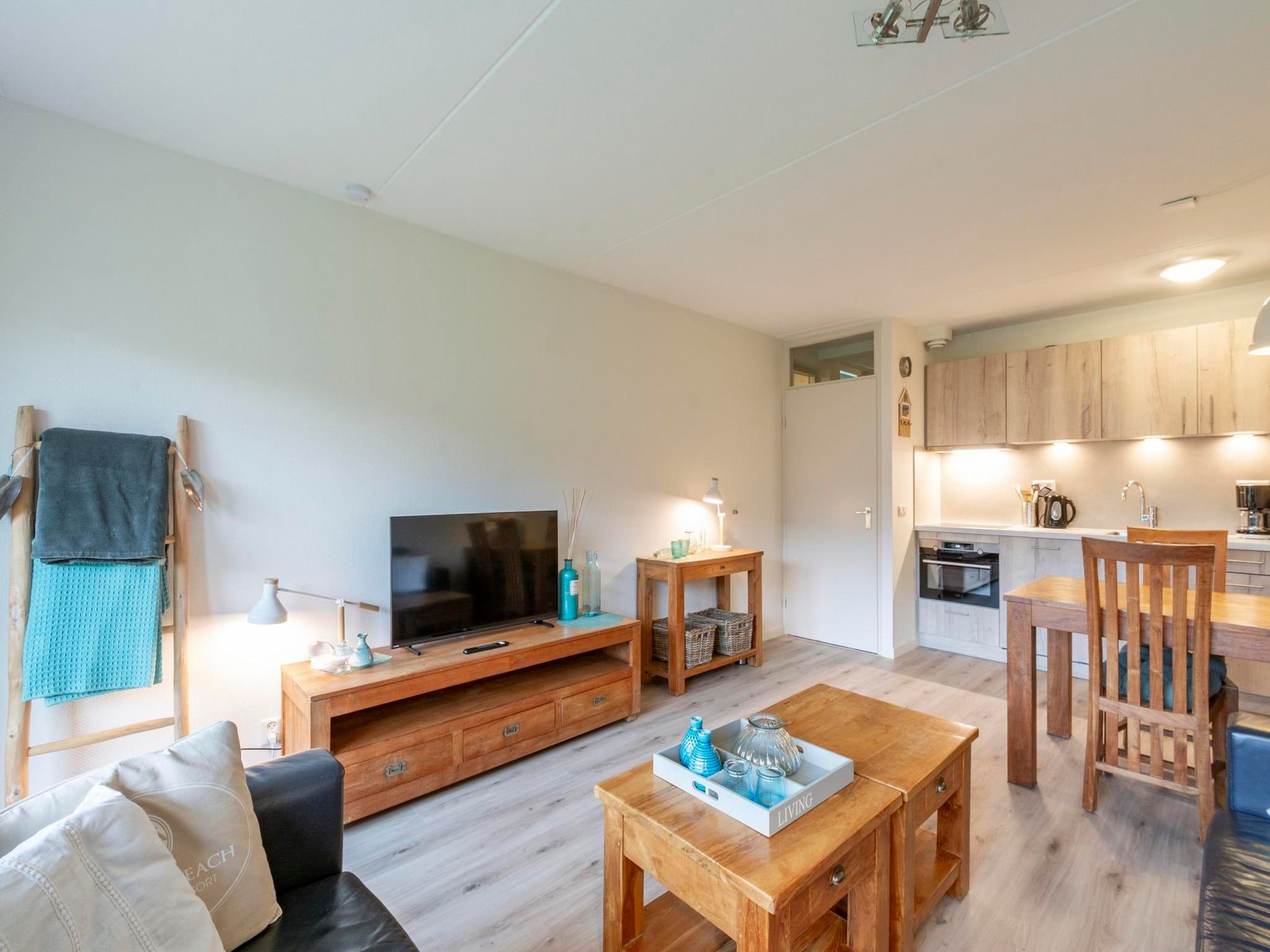 De woonkamer van Beach Appartement 07 in Callantsoog