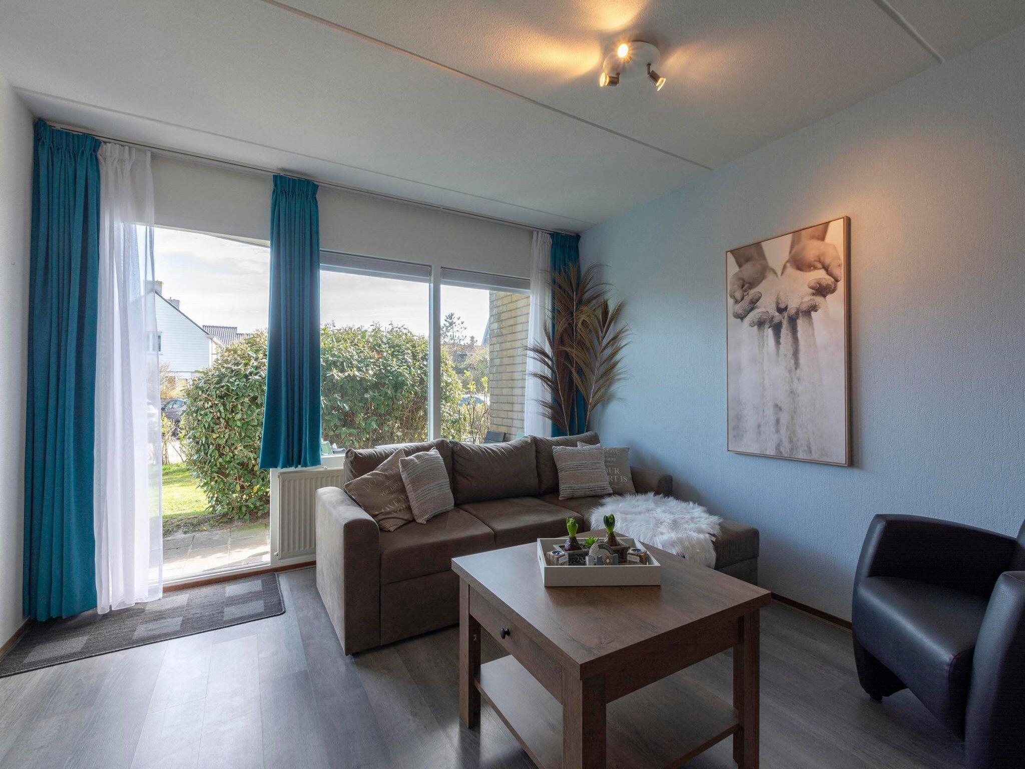 De woonkamer van Beach Appartement 11 in Callantsoog