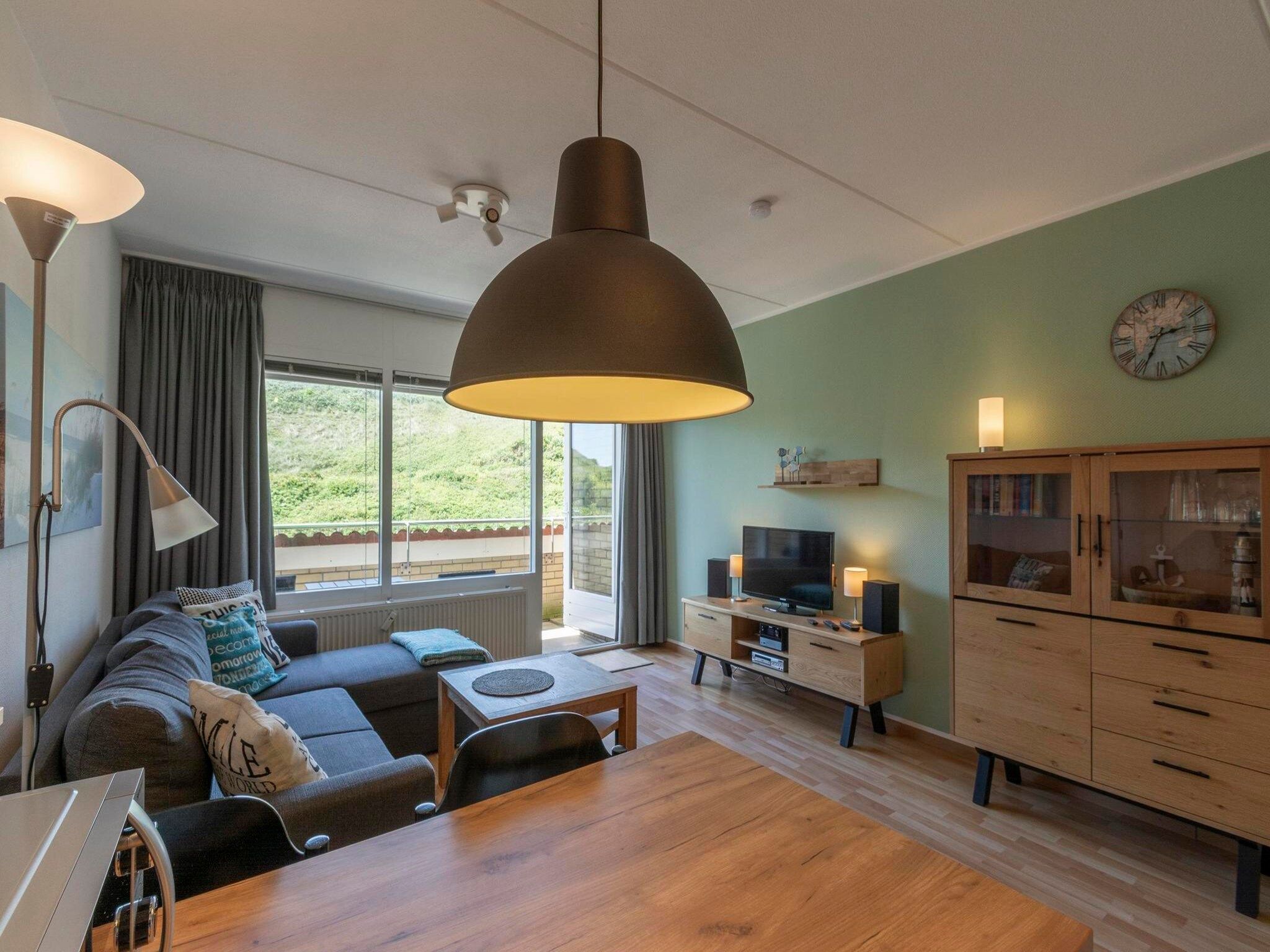 De woonkamer van Beach Appartement 25 in Callantsoog