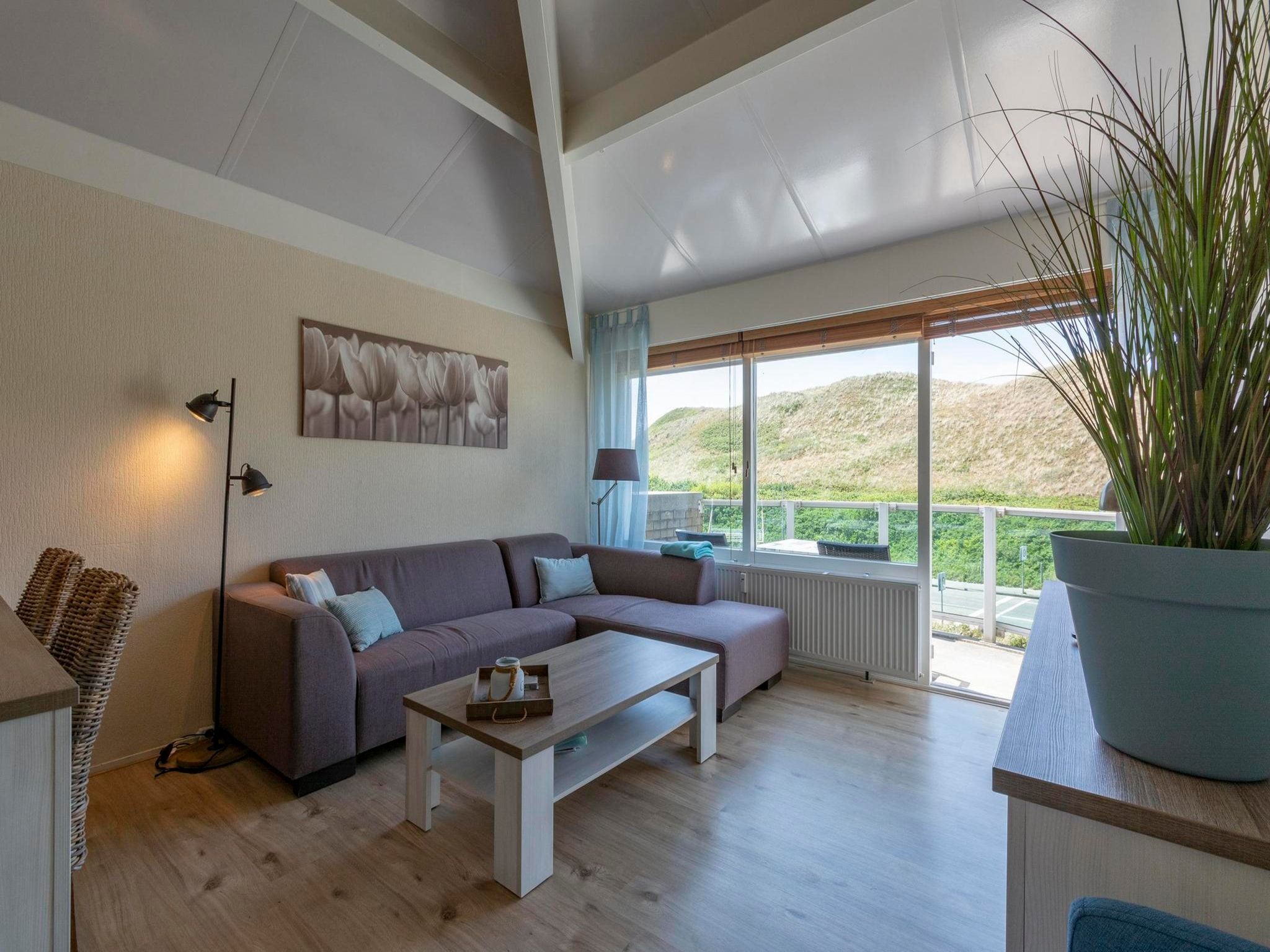 De woonkamer van Beach Appartement 41 in Callantsoog