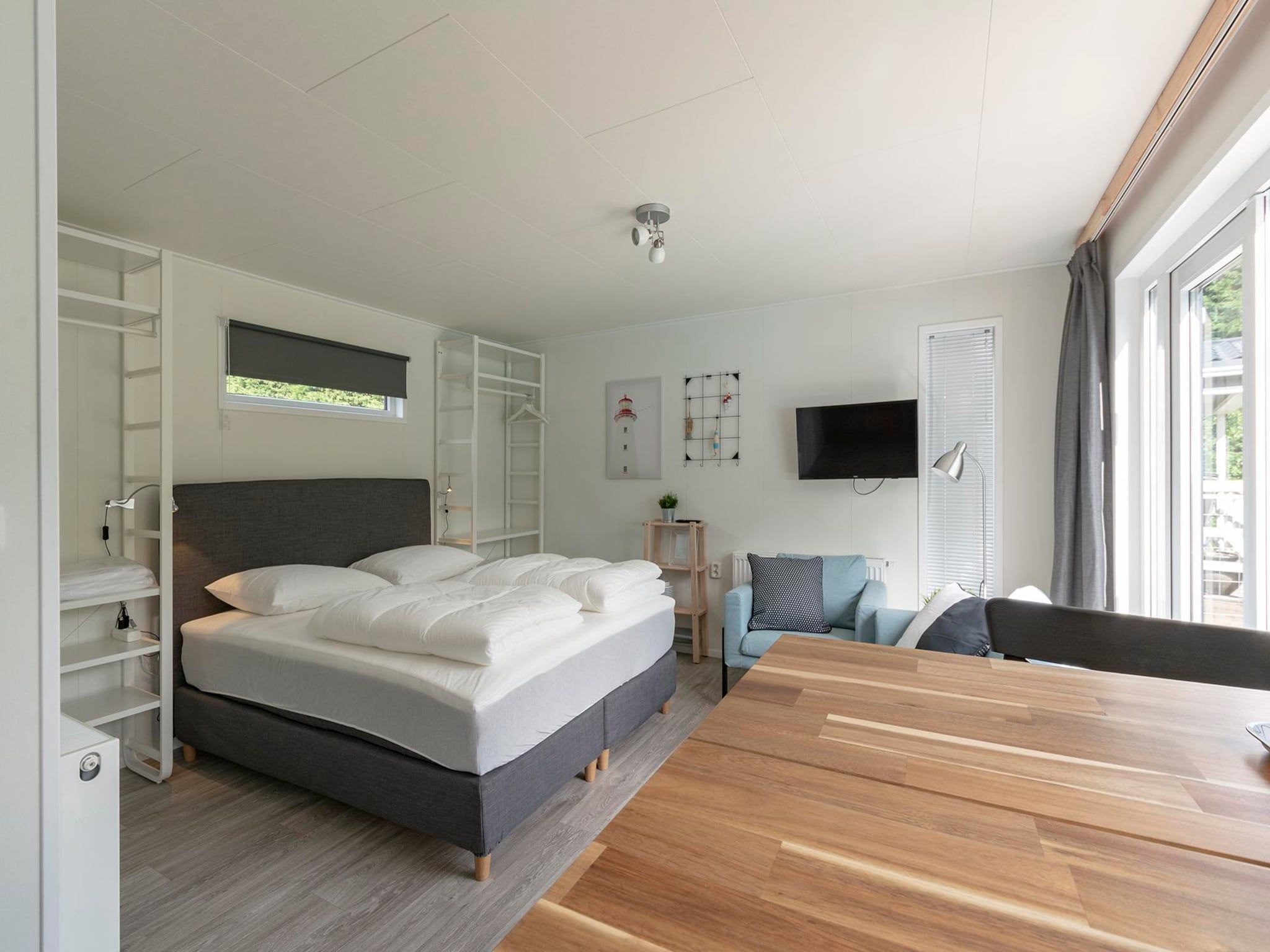Een slaapkamer van Beach Studio Texel in De Koog