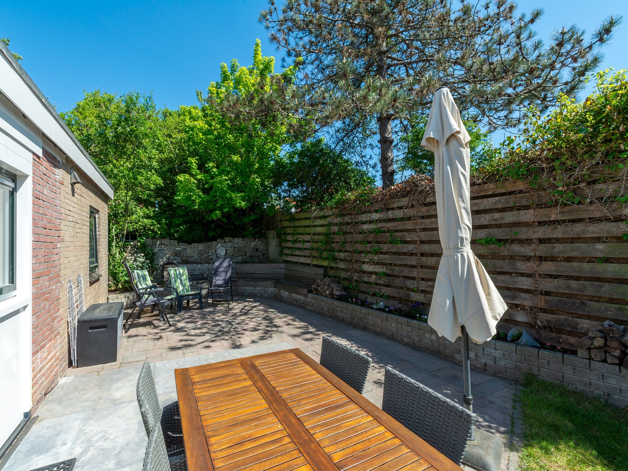 Het terras van Effe Sprage in Callantsoog