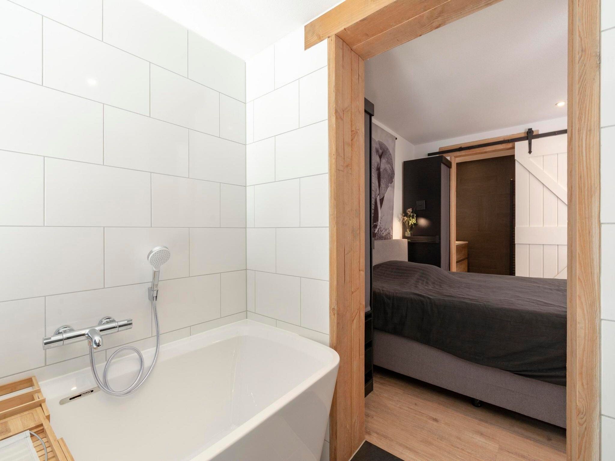 Een slaapkamer van De Blenck 29 in Callantsoog