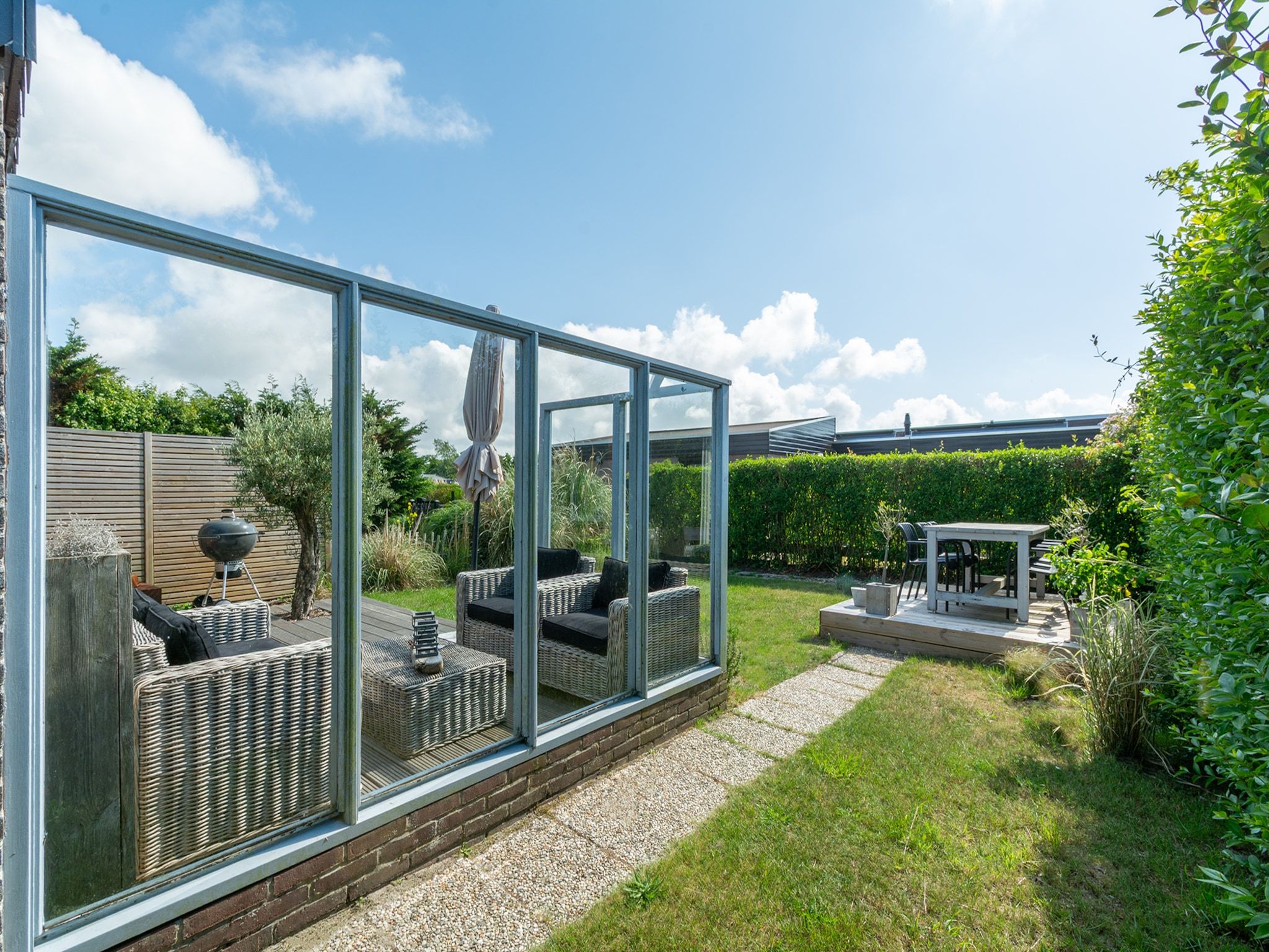 Het terras van De Blenck 3 in Callantsoog