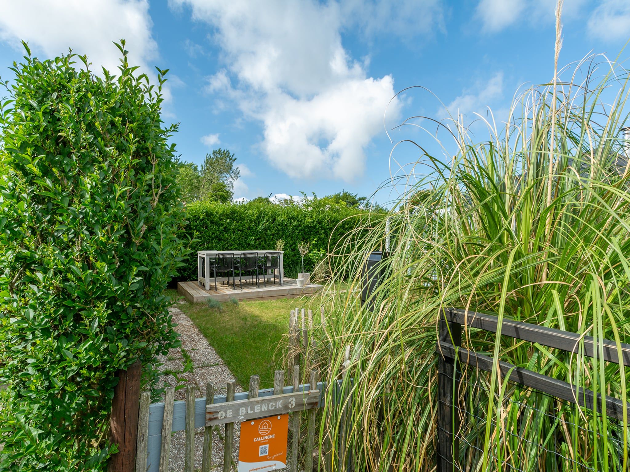 De tuin van De Blenck 3 in Callantsoog