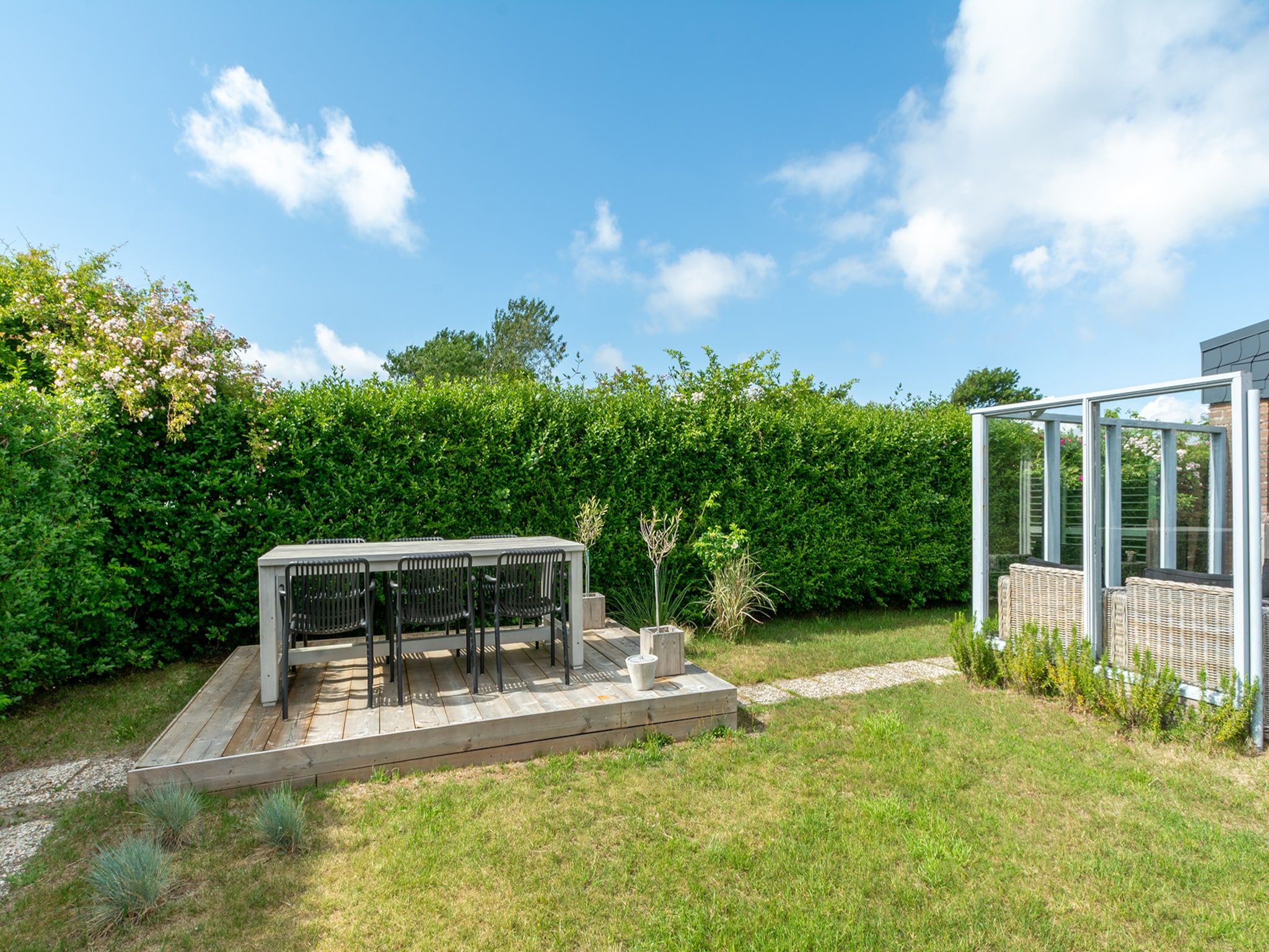 De tuin van De Blenck 3 in Callantsoog