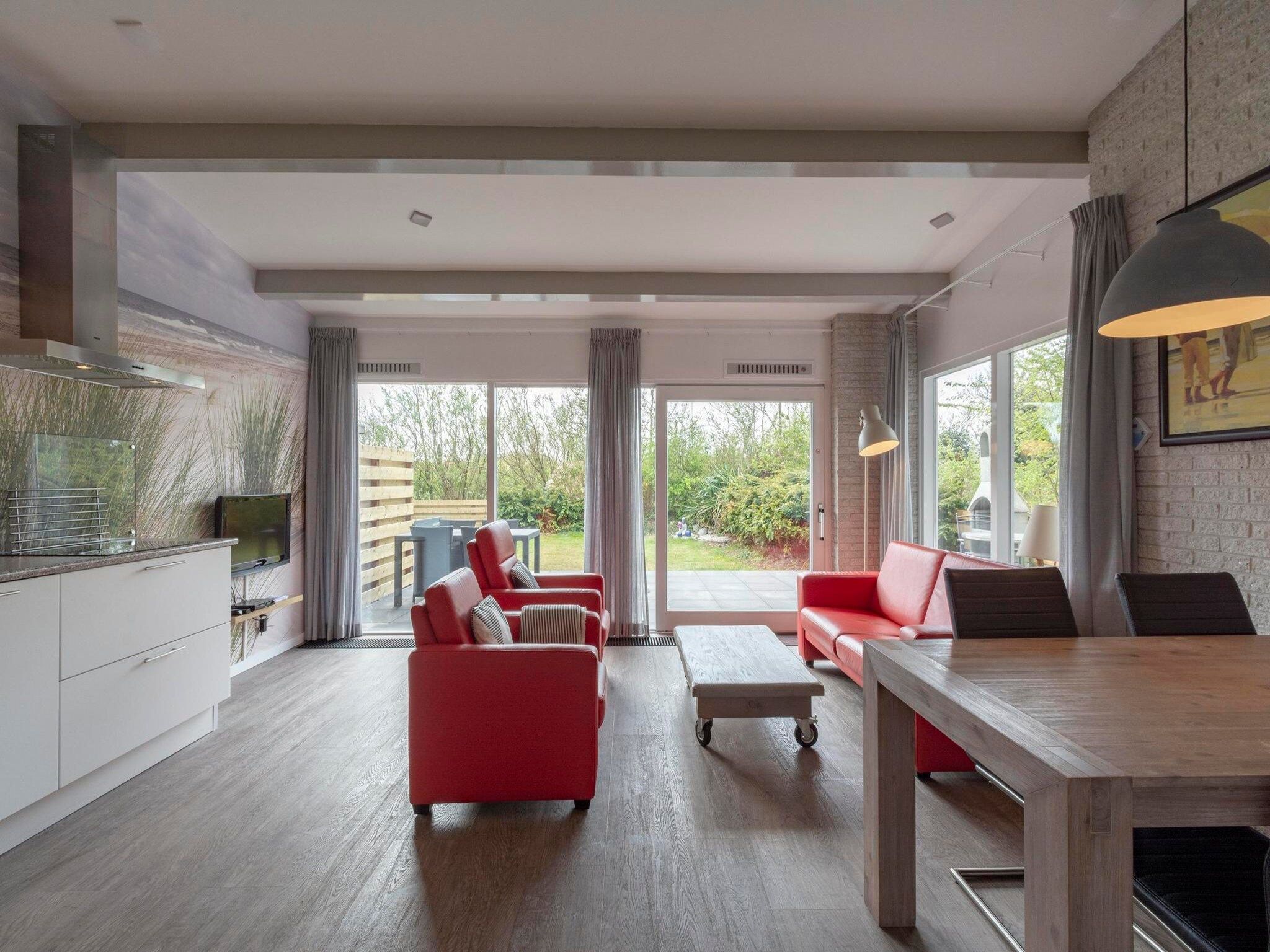De woonkamer van Garnekuul 12 in Callantsoog