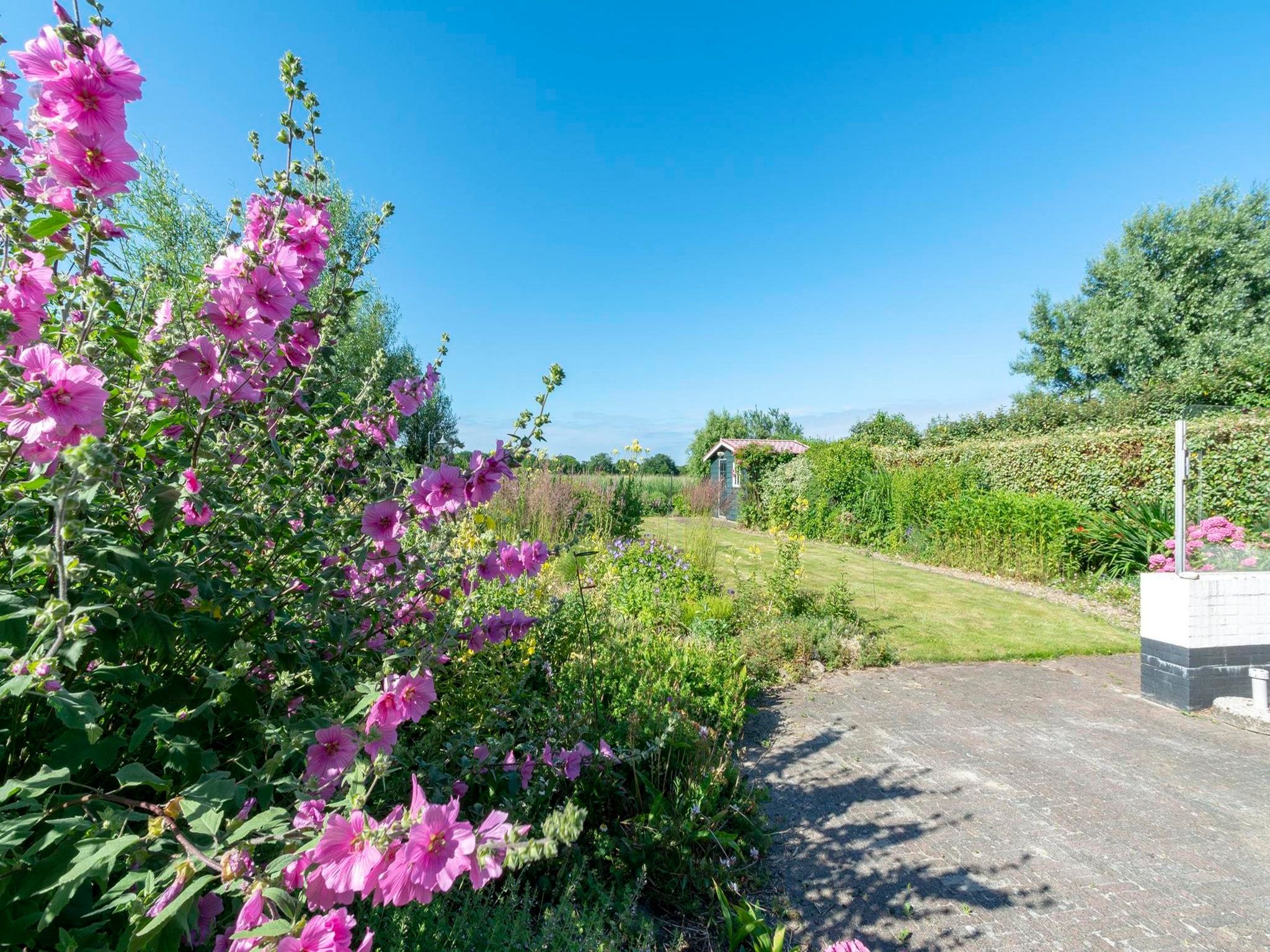 De tuin van De Buitenplaats 16 in Callantsoog