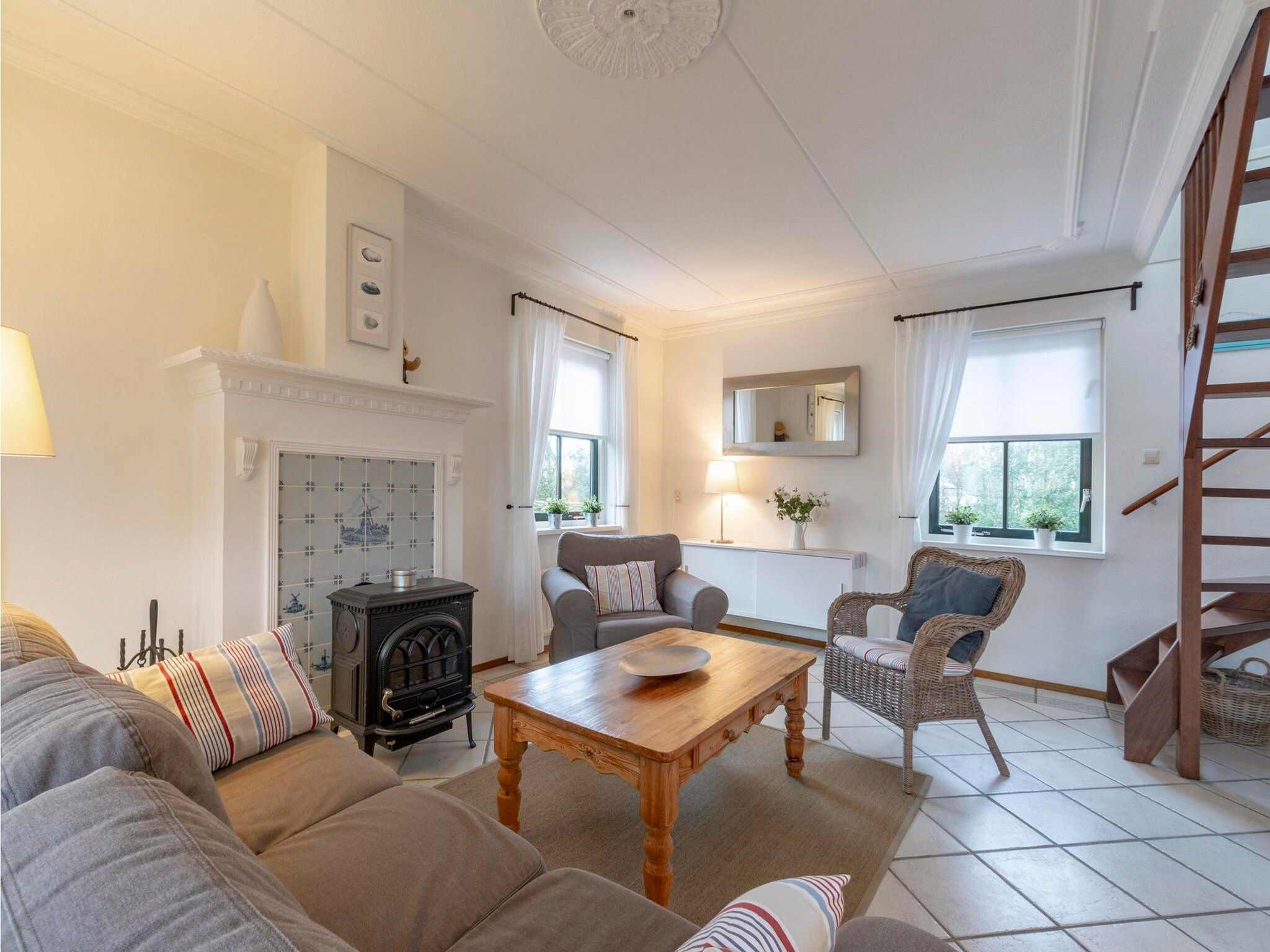 De woonkamer van De Buitenplaats 62 in Callantsoog