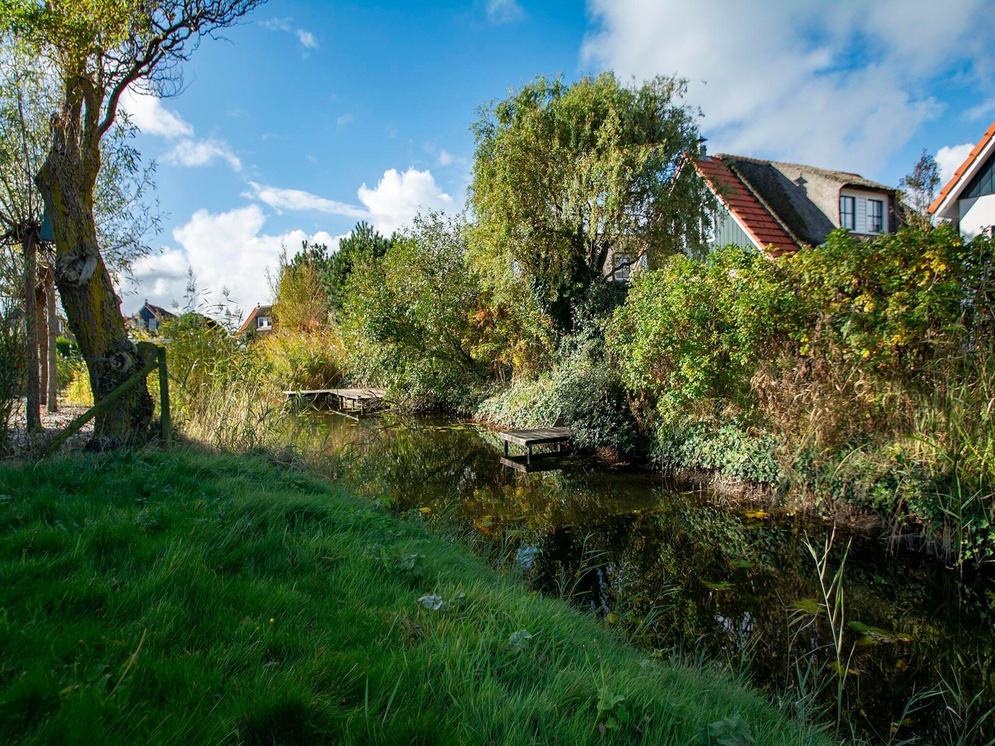 De tuin van De Buitenplaats 72 in Callantsoog