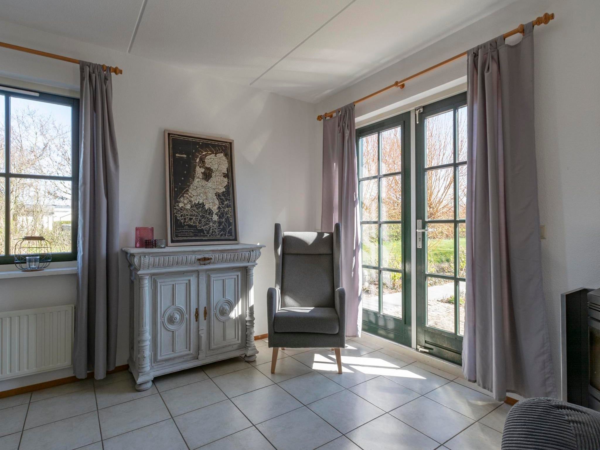 De woonkamer van De Buitenplaats 89 in Callantsoog