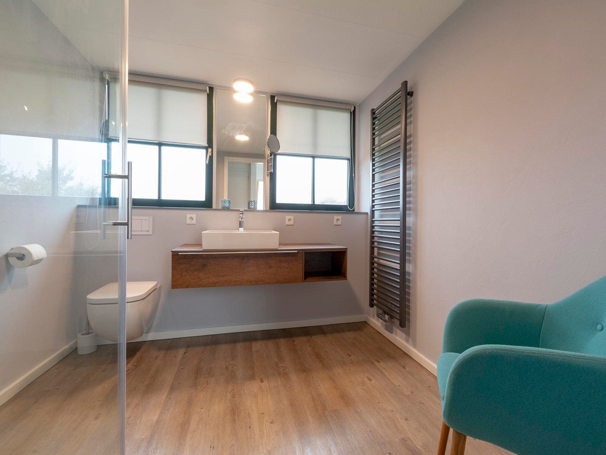 De badkamer van De Buitenplaats 89 in Callantsoog
