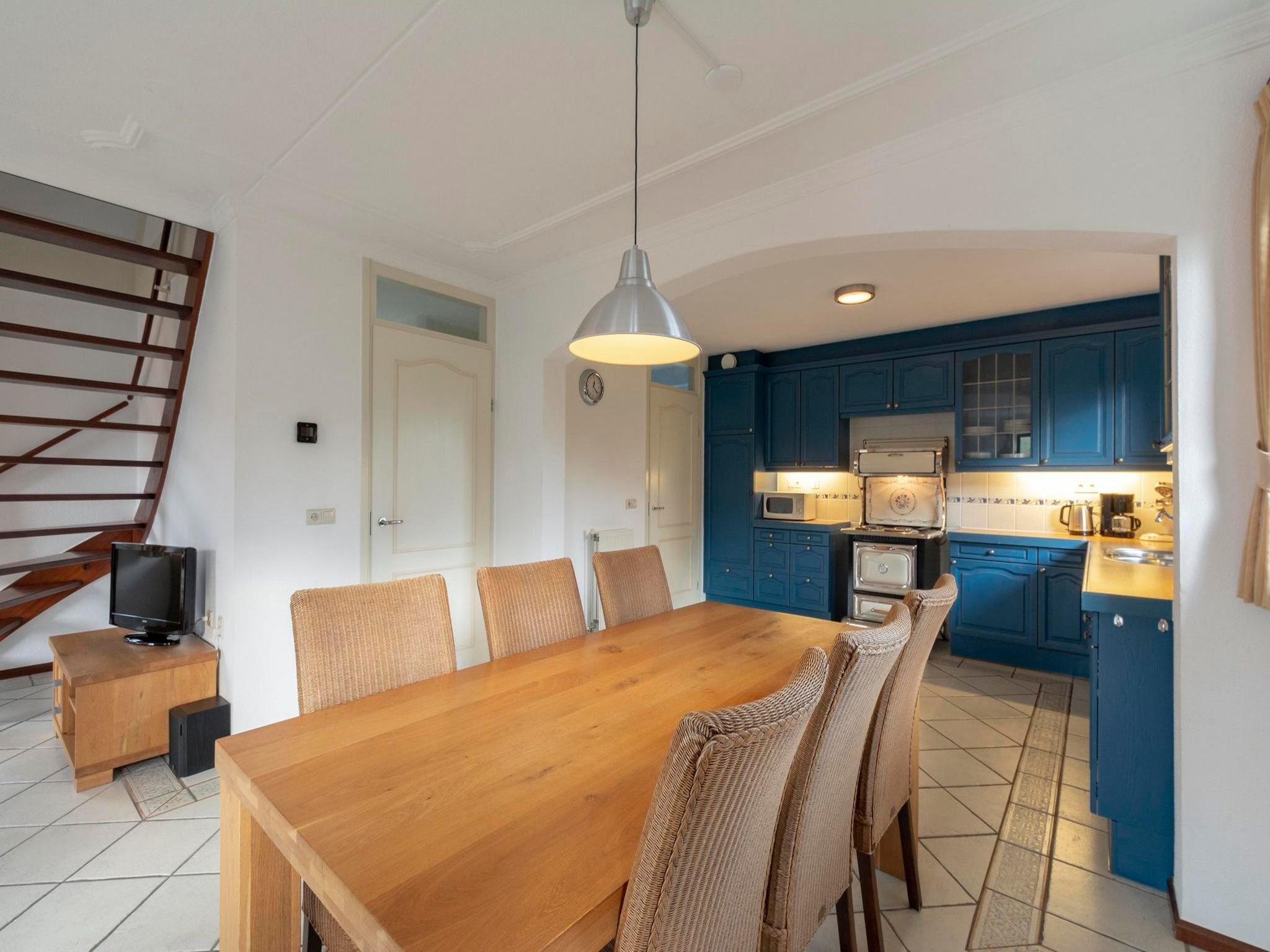 De eetkamer van De Buitenplaats 97 in Callantsoog