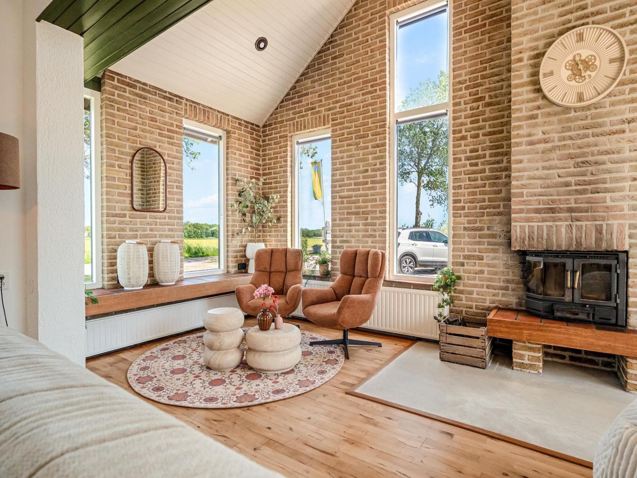 De woonkamer van Villa Zuidwester in Callantsoog