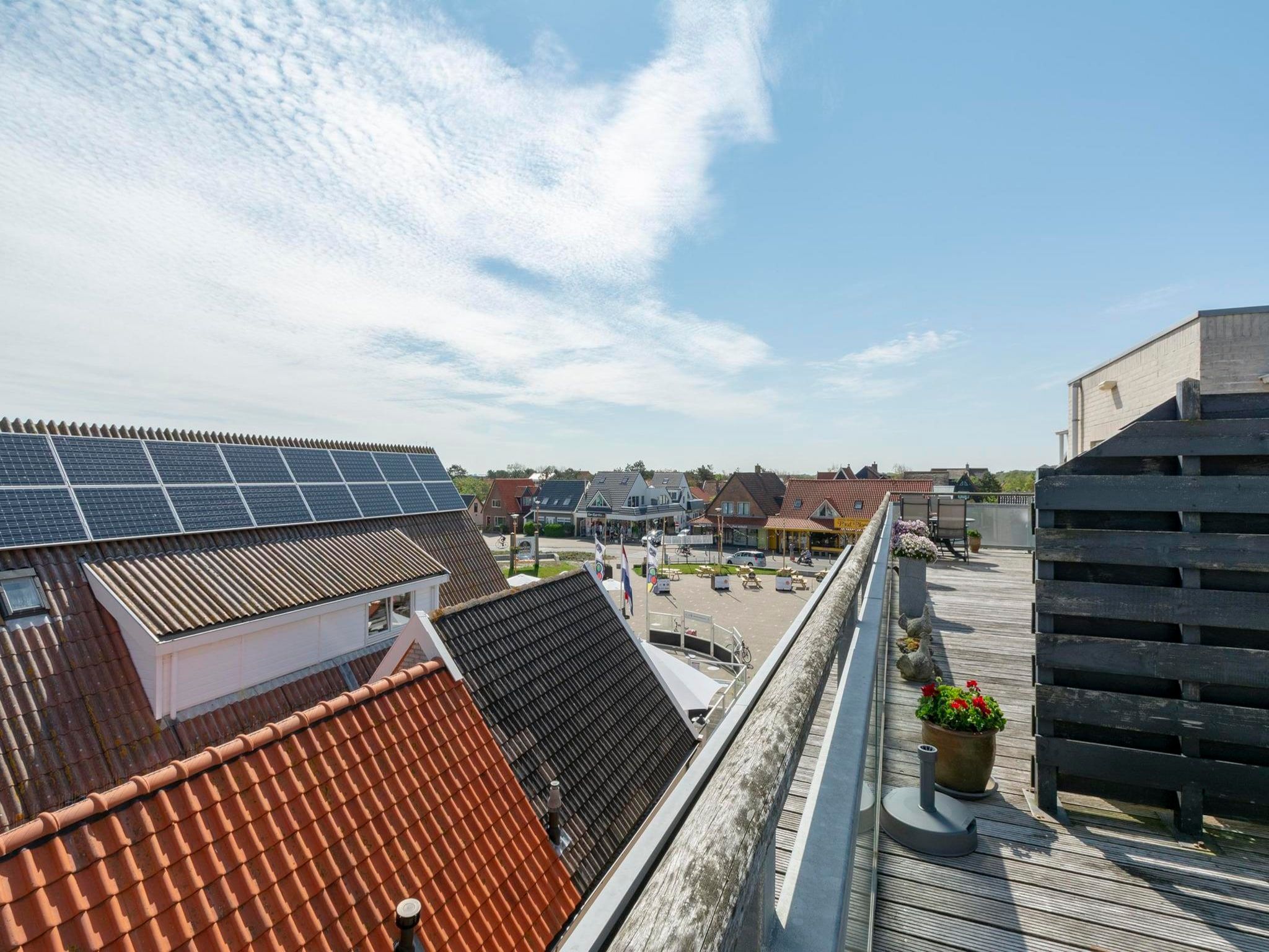 Het uitzicht vanaf Dorpsplein 23E in Callantsoog