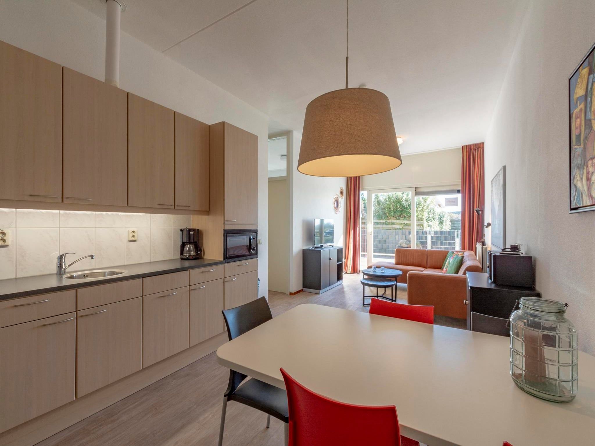 De keuken van Wijde Blick 103 in Callantsoog