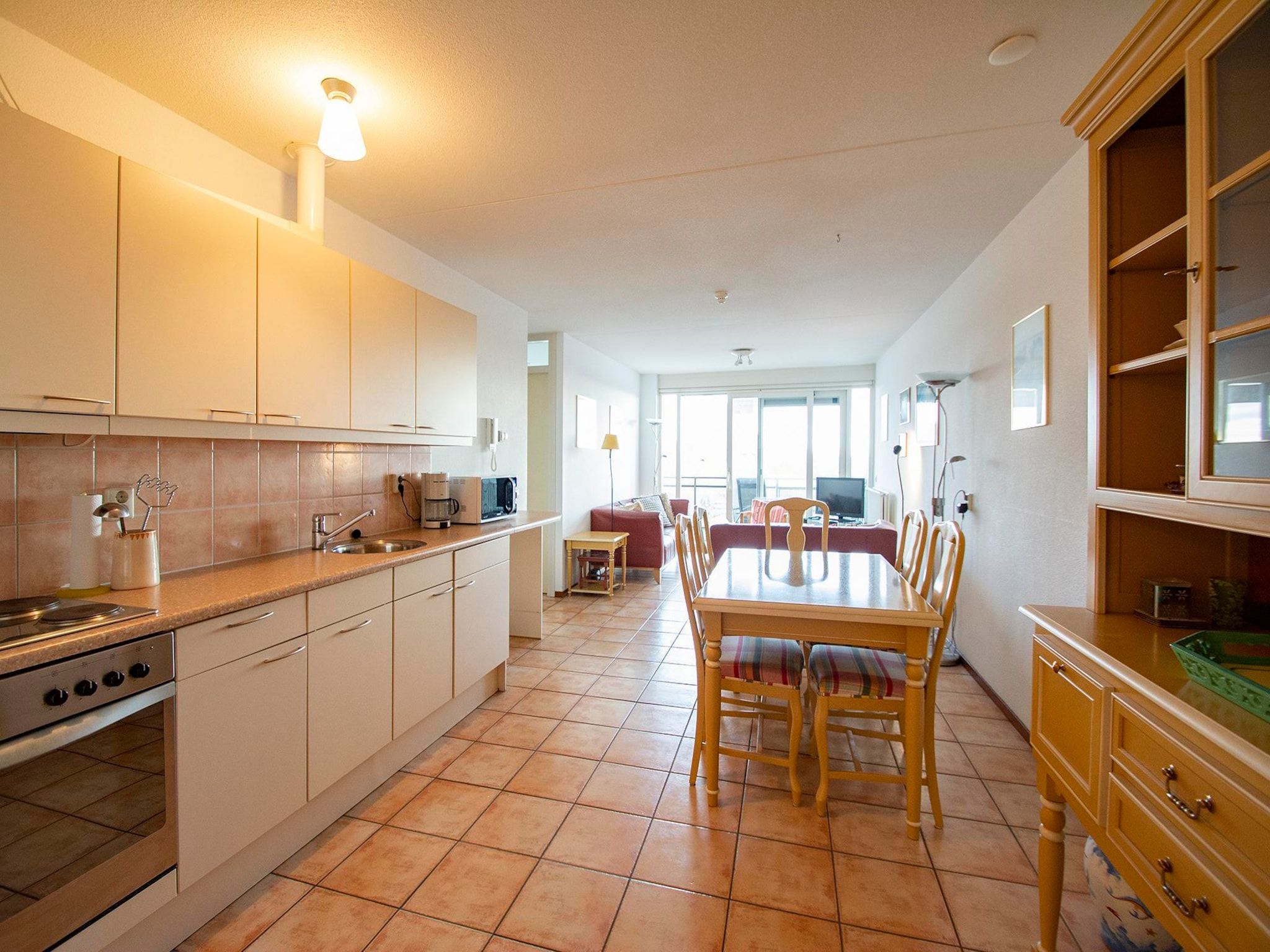 De keuken van Wijde Blick 203 in Callantsoog