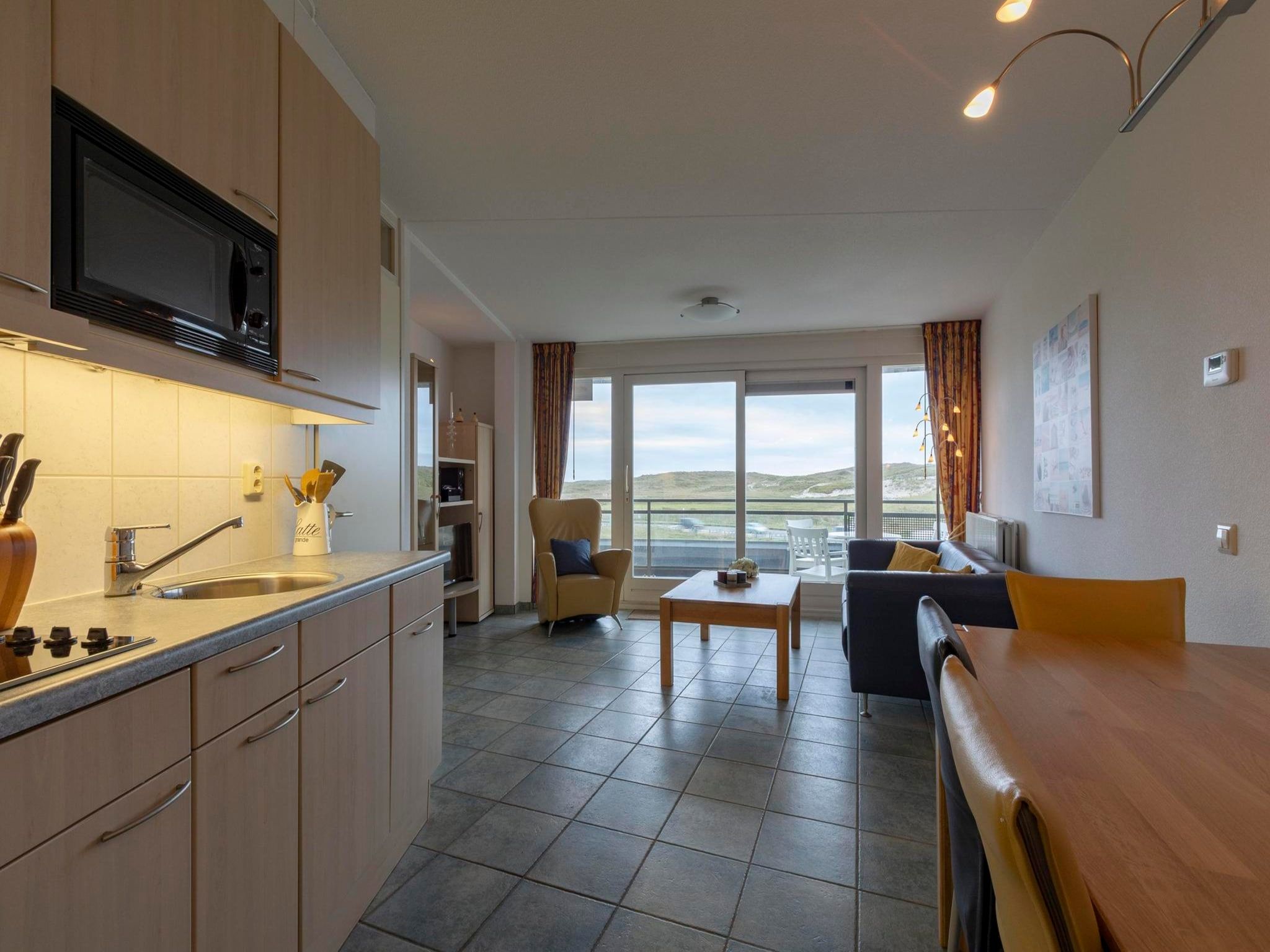 De keuken van Wijde Blick 206 in Callantsoog