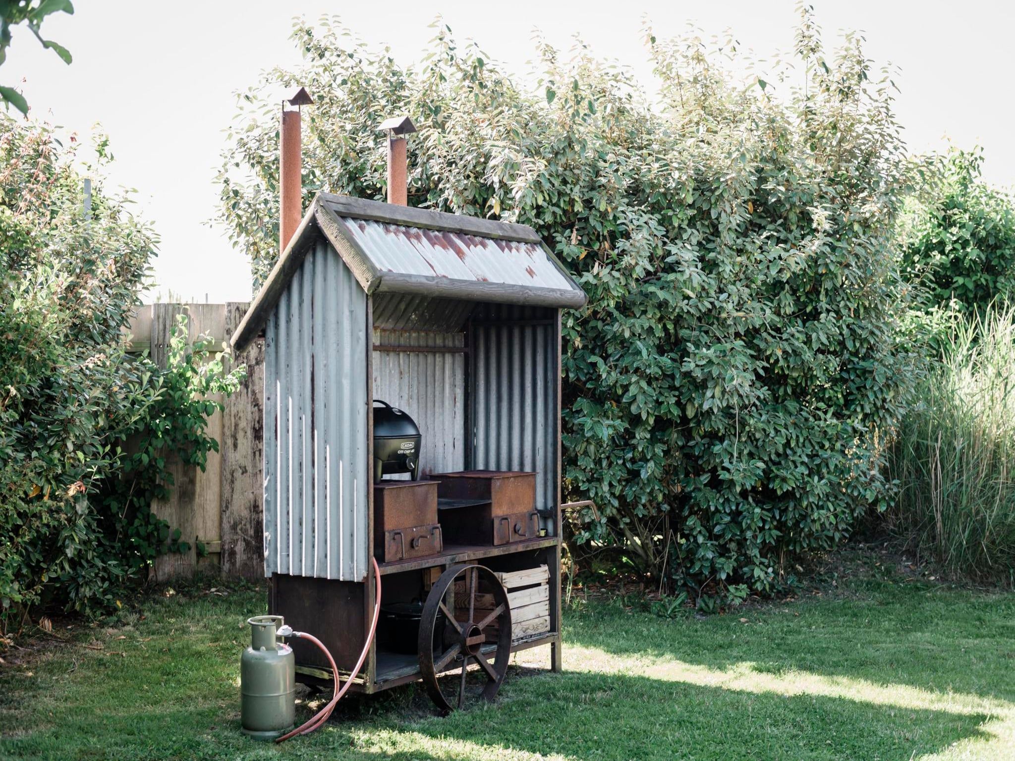 De tuin van Wood Lodge - Duynpark in Callantsoog