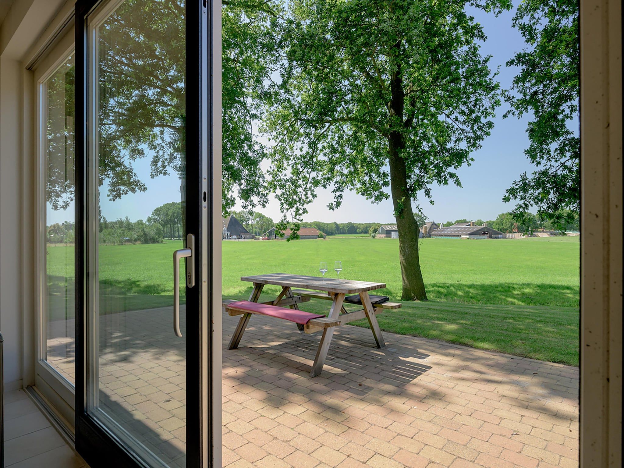 Het uitzicht vanaf 6-persoons bungalow 4 in Sondel