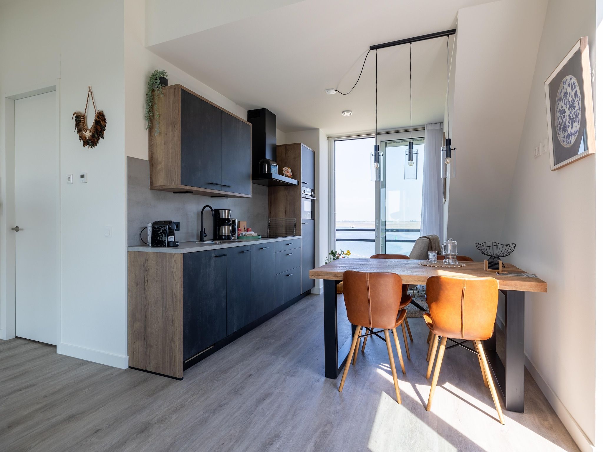 De woonkamer van Luxe appartement Vista Maris - Havenweg 8-40  Sint-Annaland Oosterschelde in Sint-Annaland